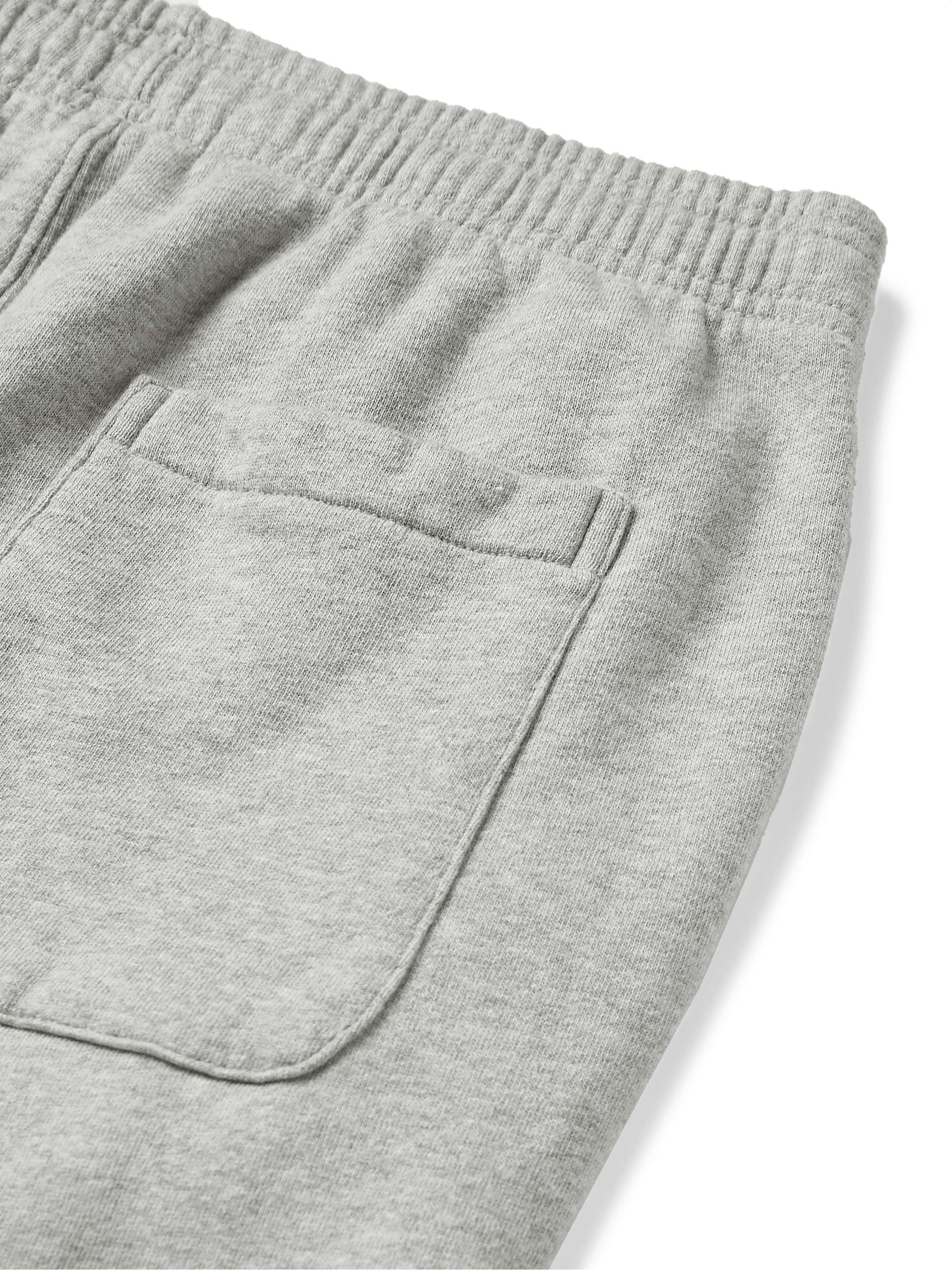SAVE KHAKI UNITED Slim-Fit Mélange Fleece-Back Cotton-Jersey Sweatpants