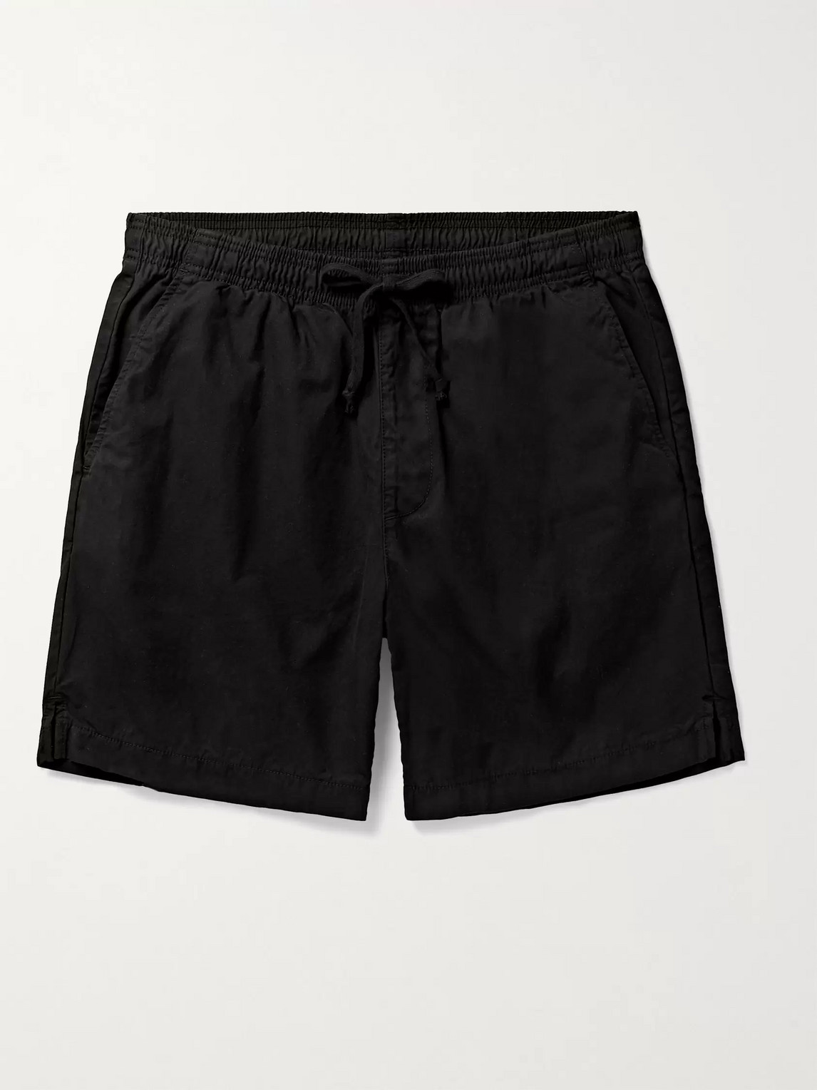 Save Khaki United Easy Cotton-twill Drawstring Shorts In Black