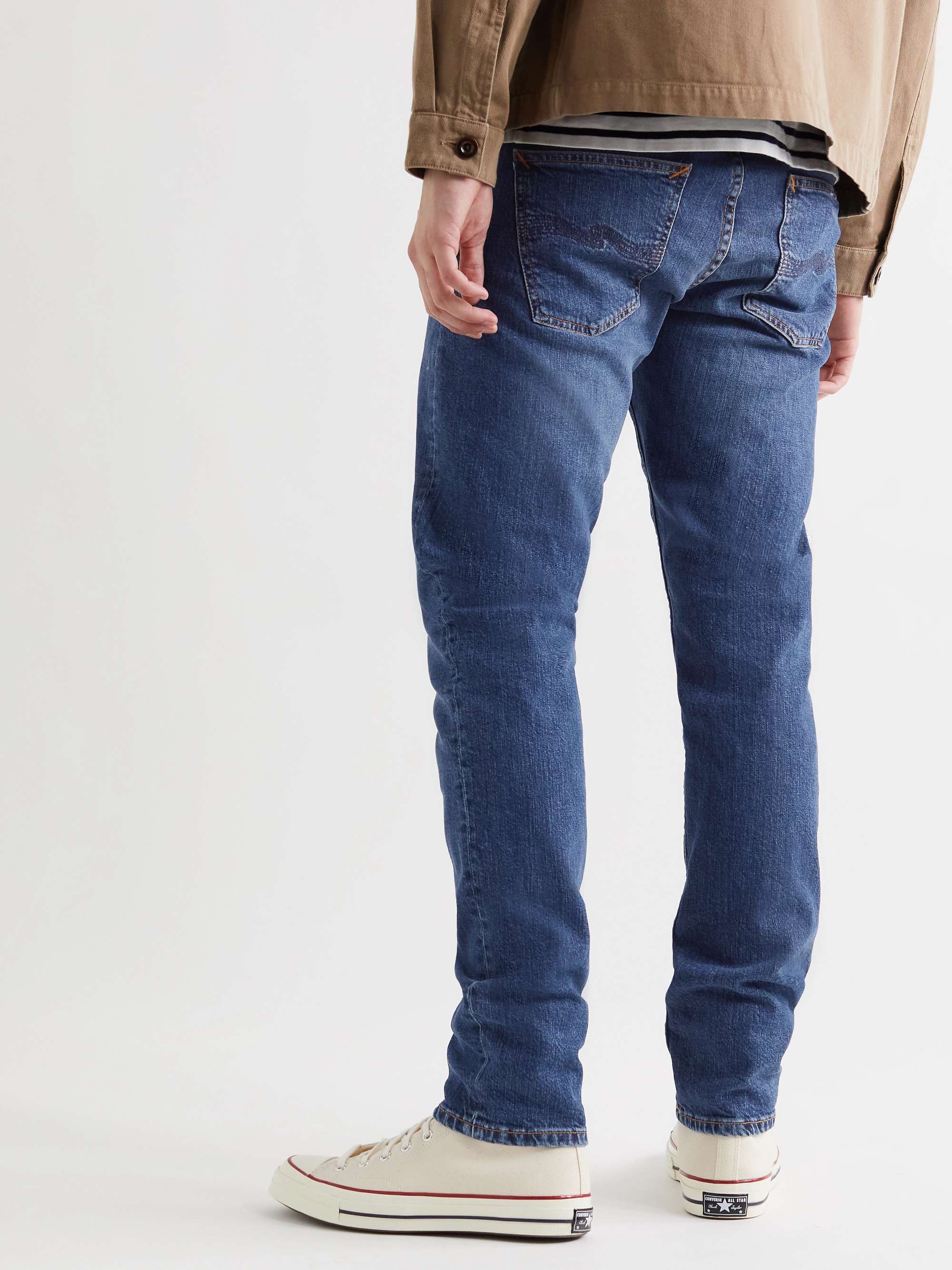 NUDIE JEANS Lean Dean Slim-Fit Tapered Stretch-Denim Jeans