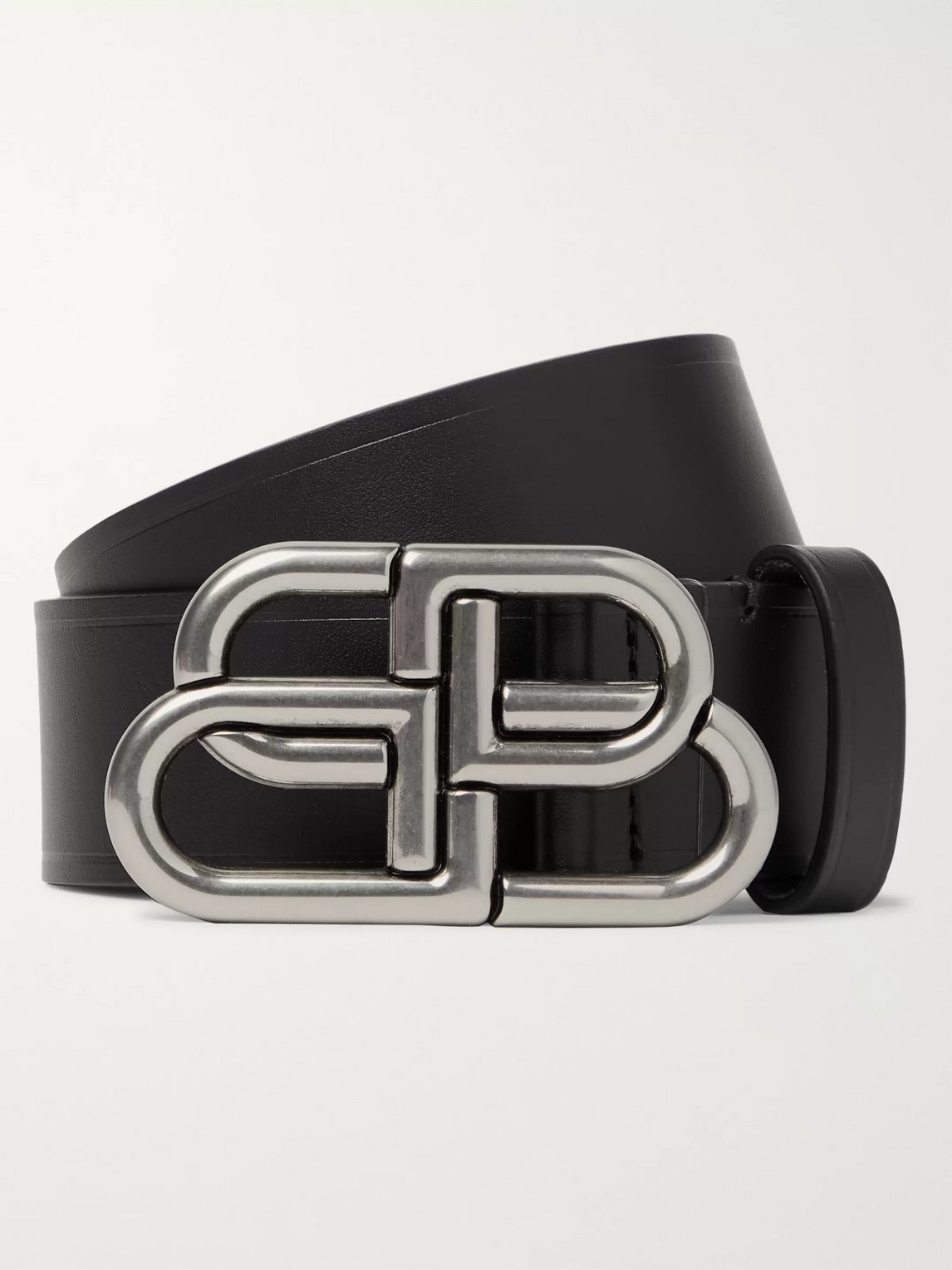 Balenciaga 3.5cm Leather Belt In Black
