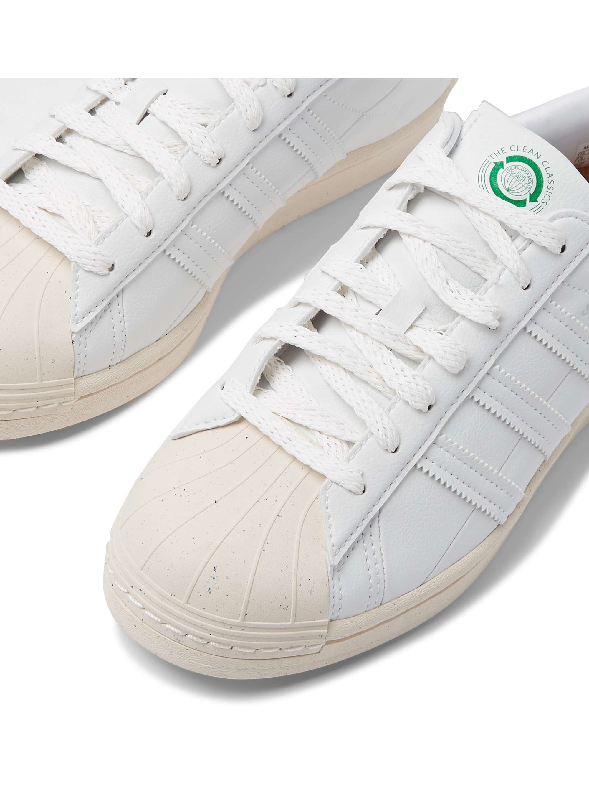 White Clean Classics Superstar Vegan Leather Sneakers | ADIDAS ORIGINALS |  MR PORTER