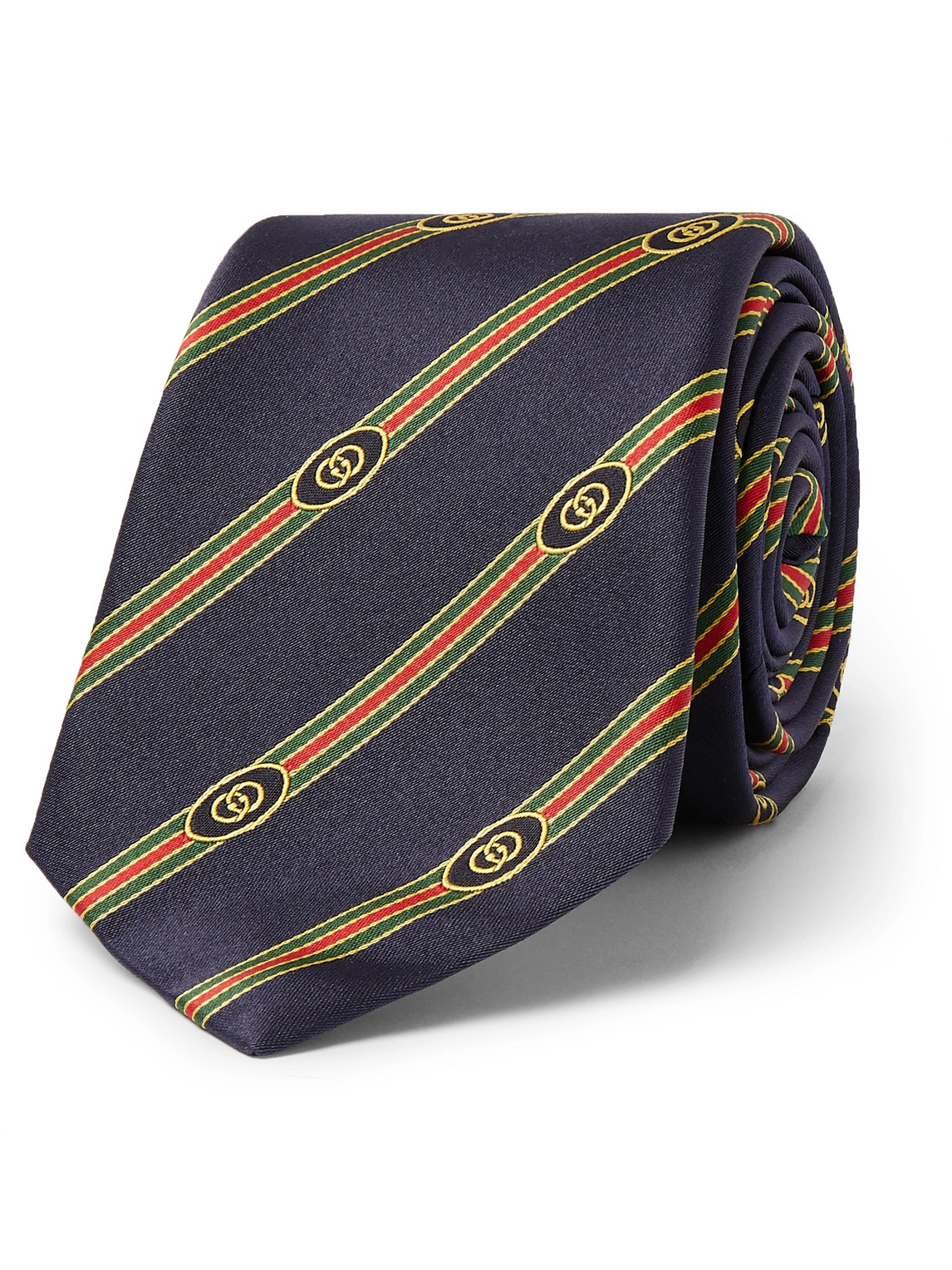 7cm Logo-Jacquard Silk Tie