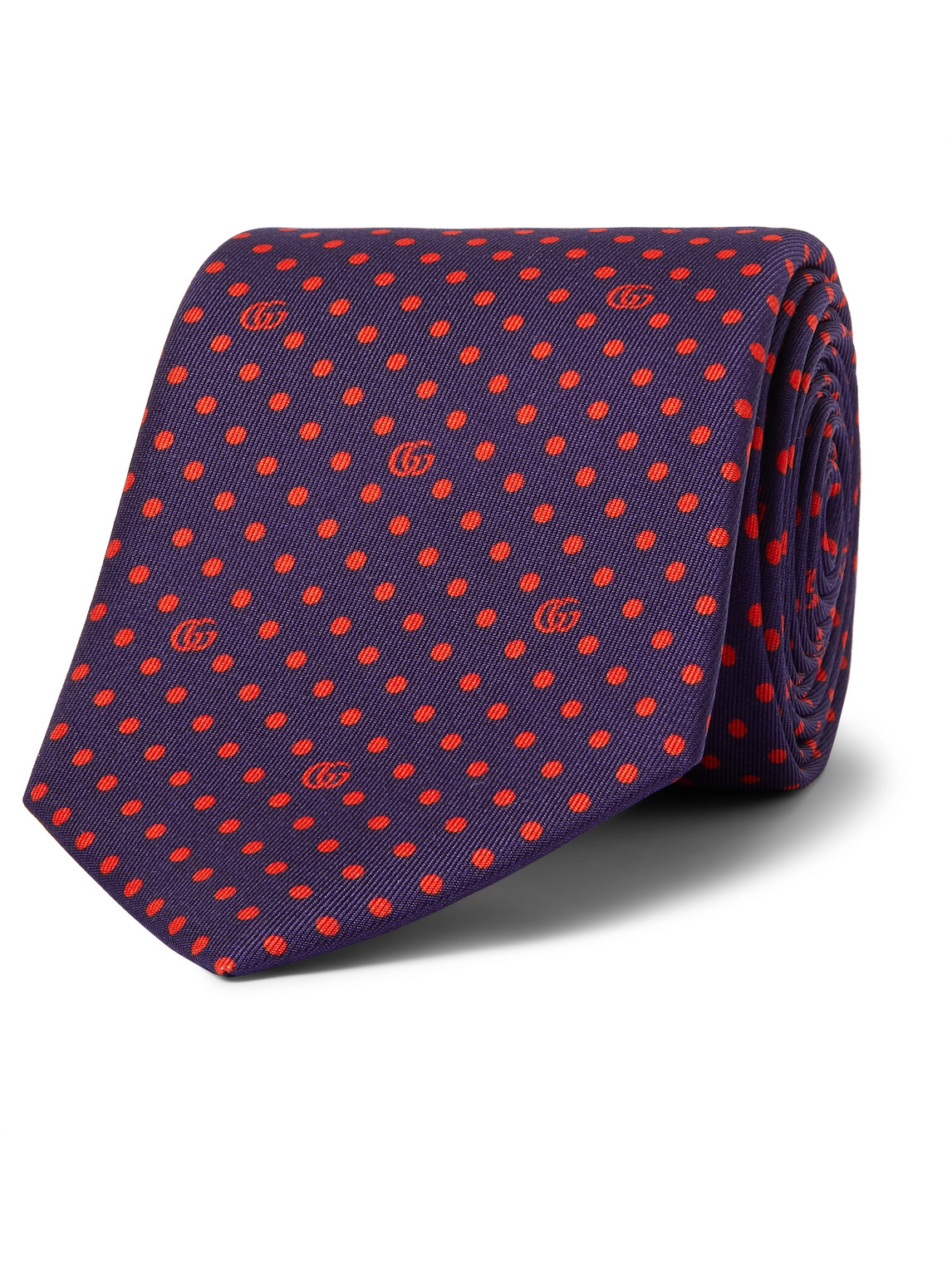 7cm Logo-Print Silk-Twill Tie