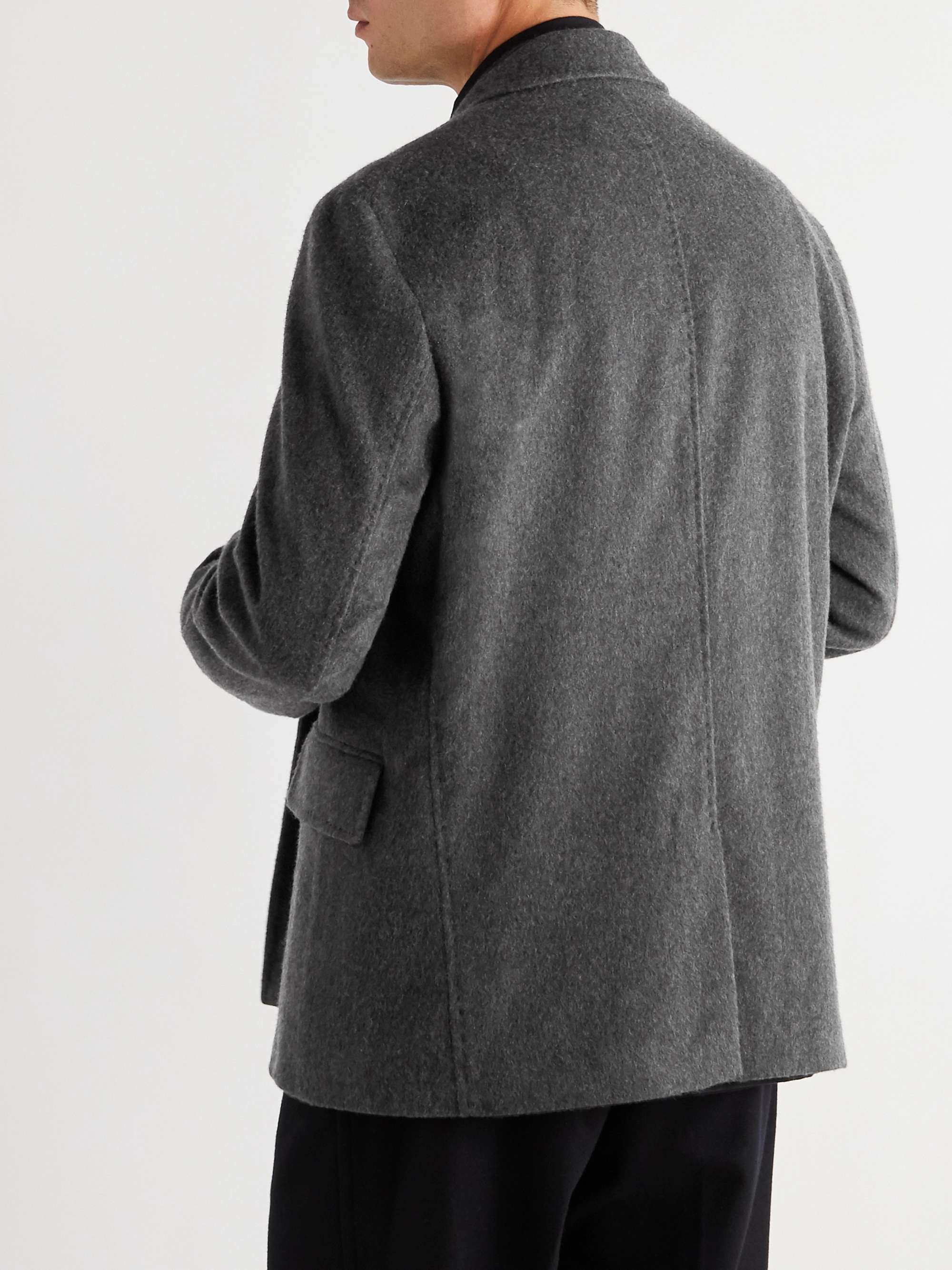 MR P. Double-Breasted Unstructured Cashmere Blazer