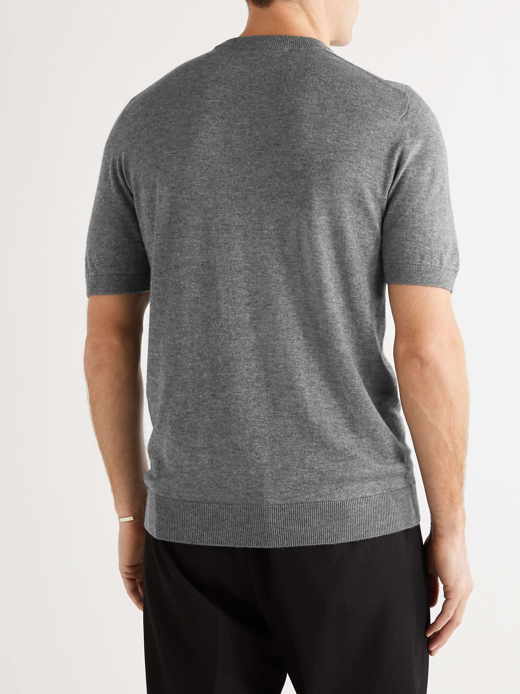 MR P. Knitted Cashmere and Silk-Blend T-Shirt