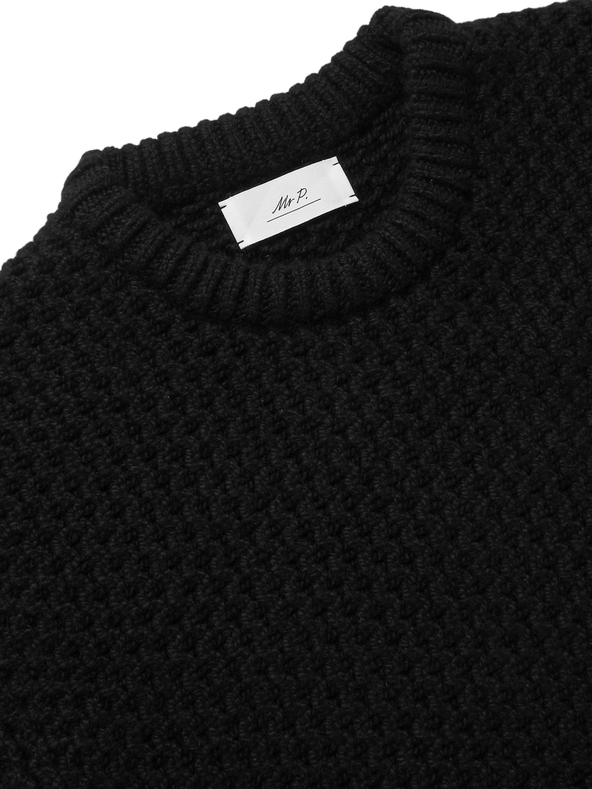 MR P. Textured-Cashmere Sweater