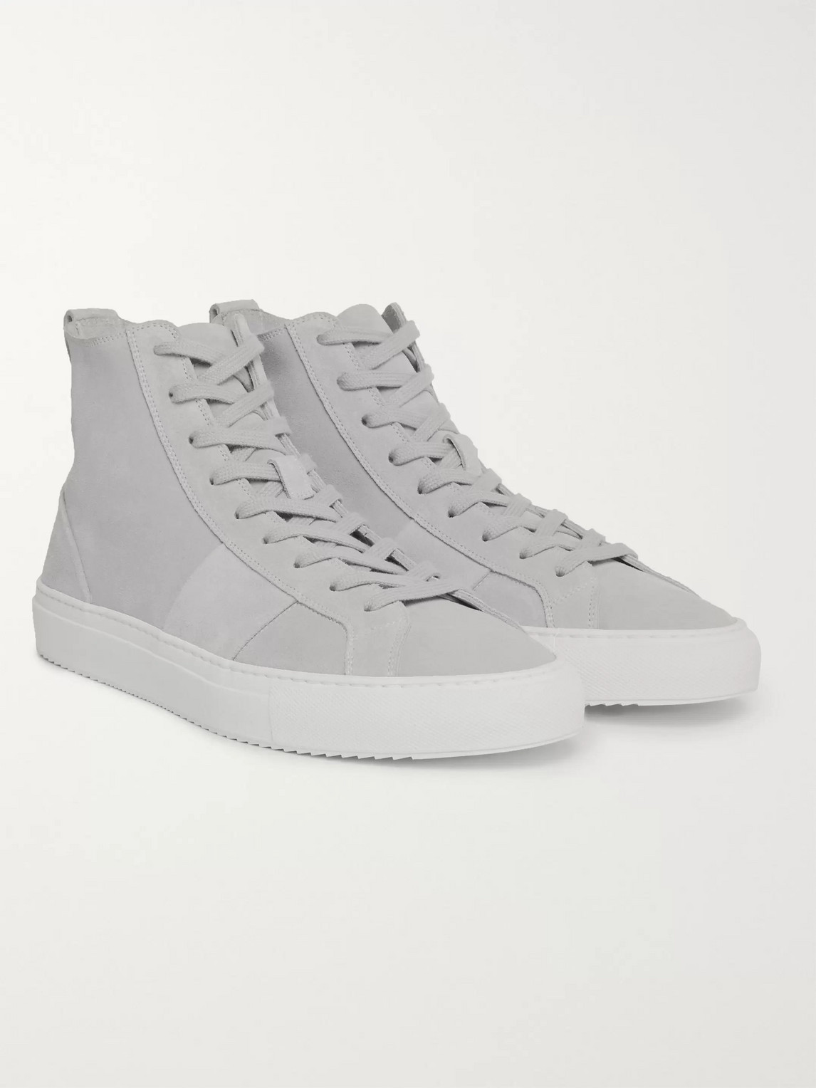 Mr P Larry Suede Sneakers In Gray