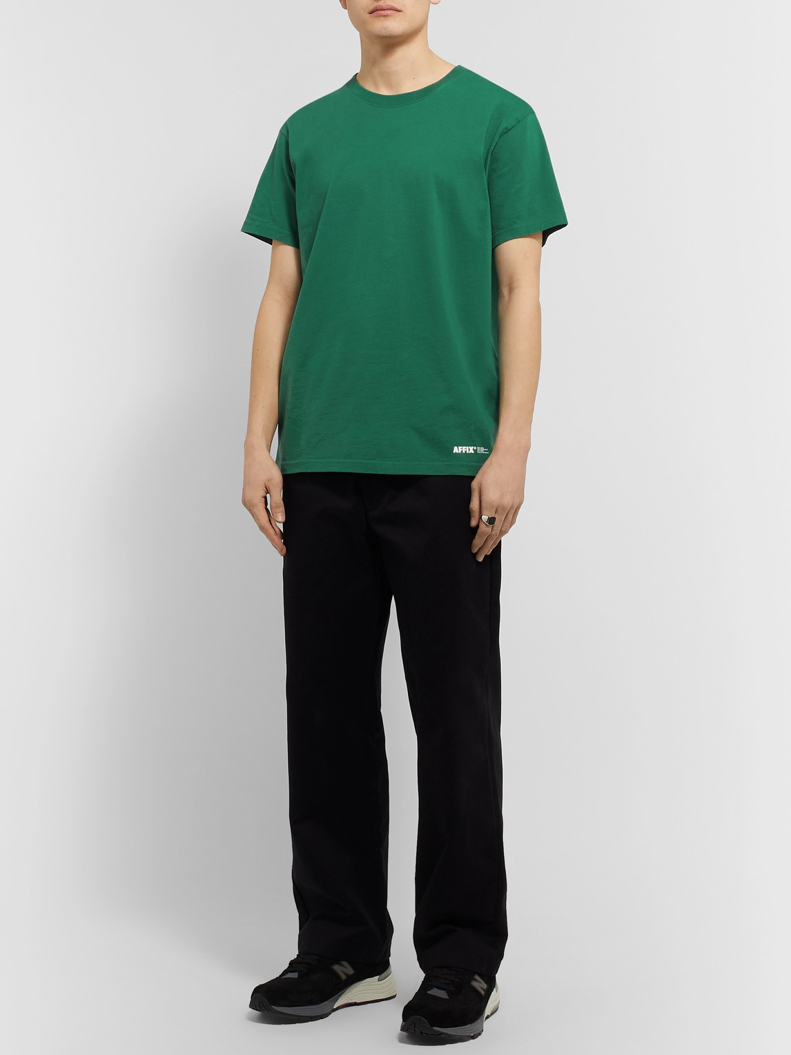 Affix Opening Ceremony Micro Logo T-shirt In Green