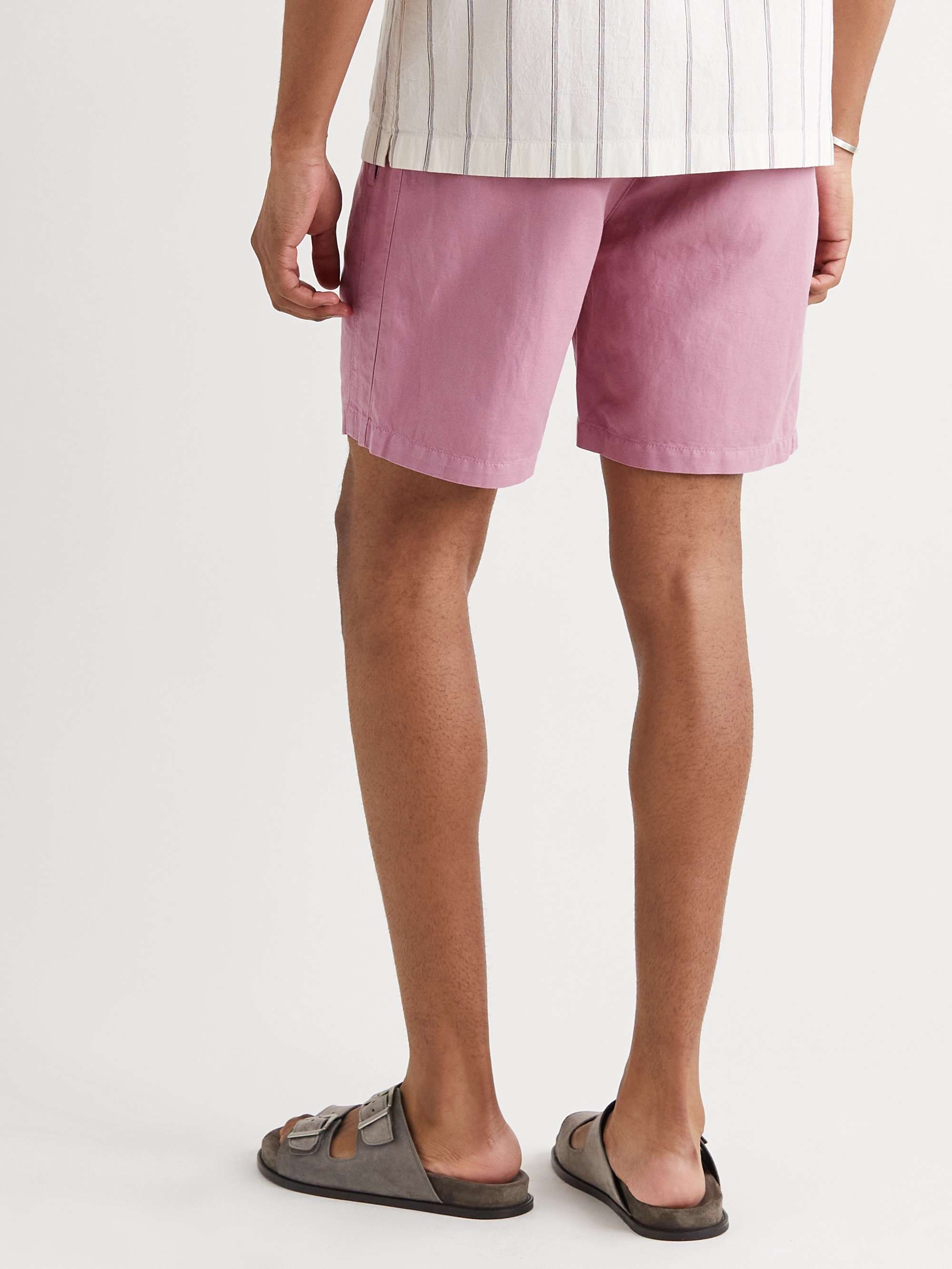 MR P. Linen and Cotton-Blend Drawstring Shorts