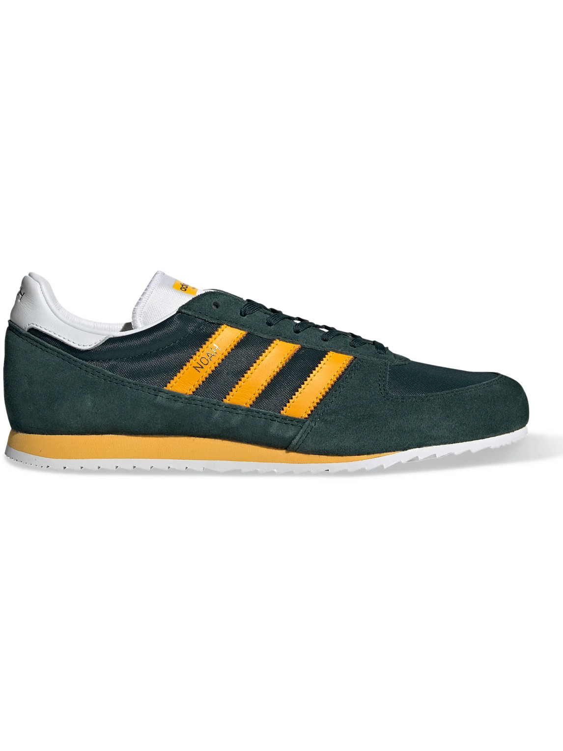 Adidas Consortium Noah Vintage Runner Leather-trimmed Mesh And Suede Sneakers In Green