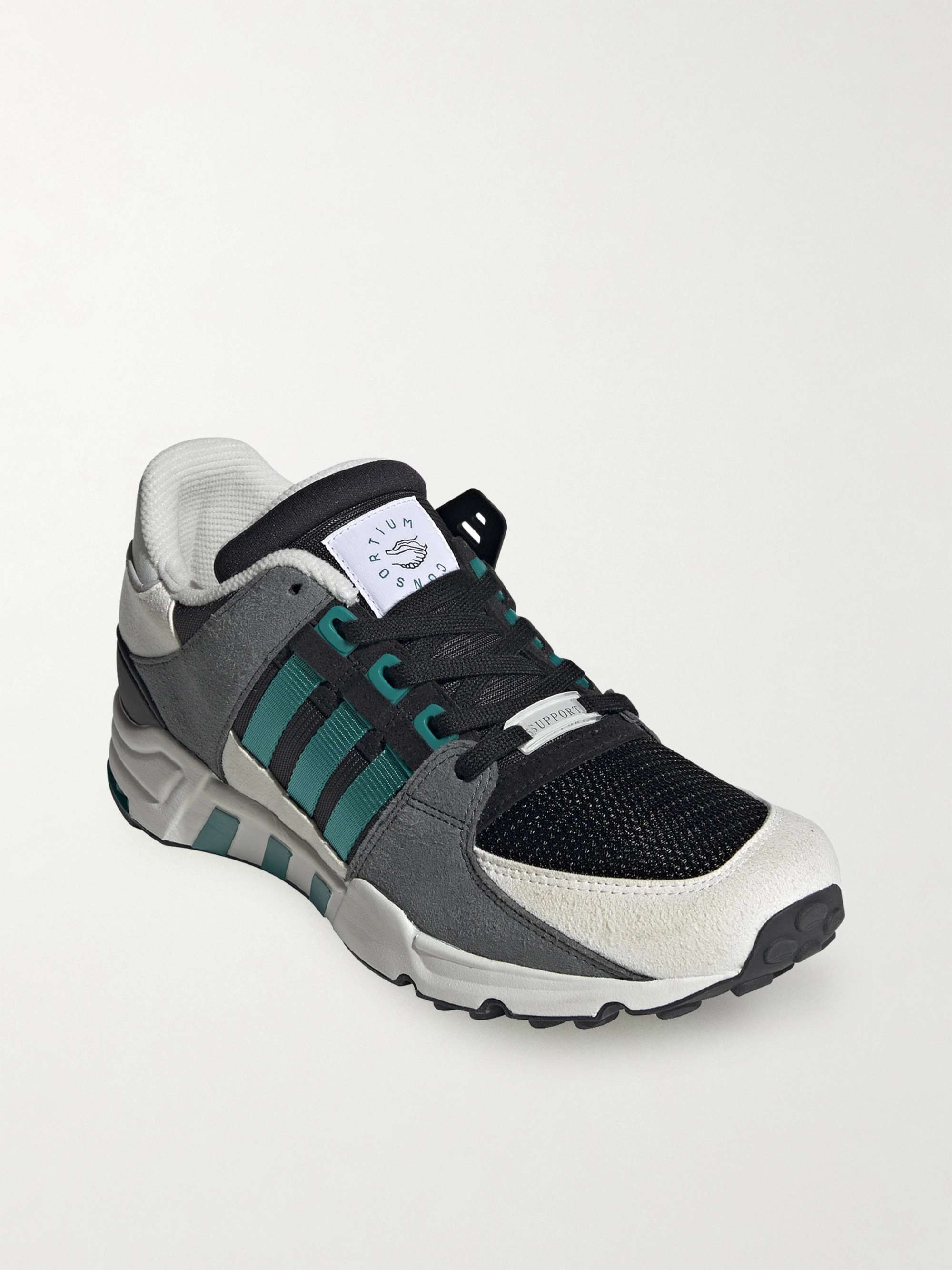 EQT Support 93 Canvas-Trimmed Suede 