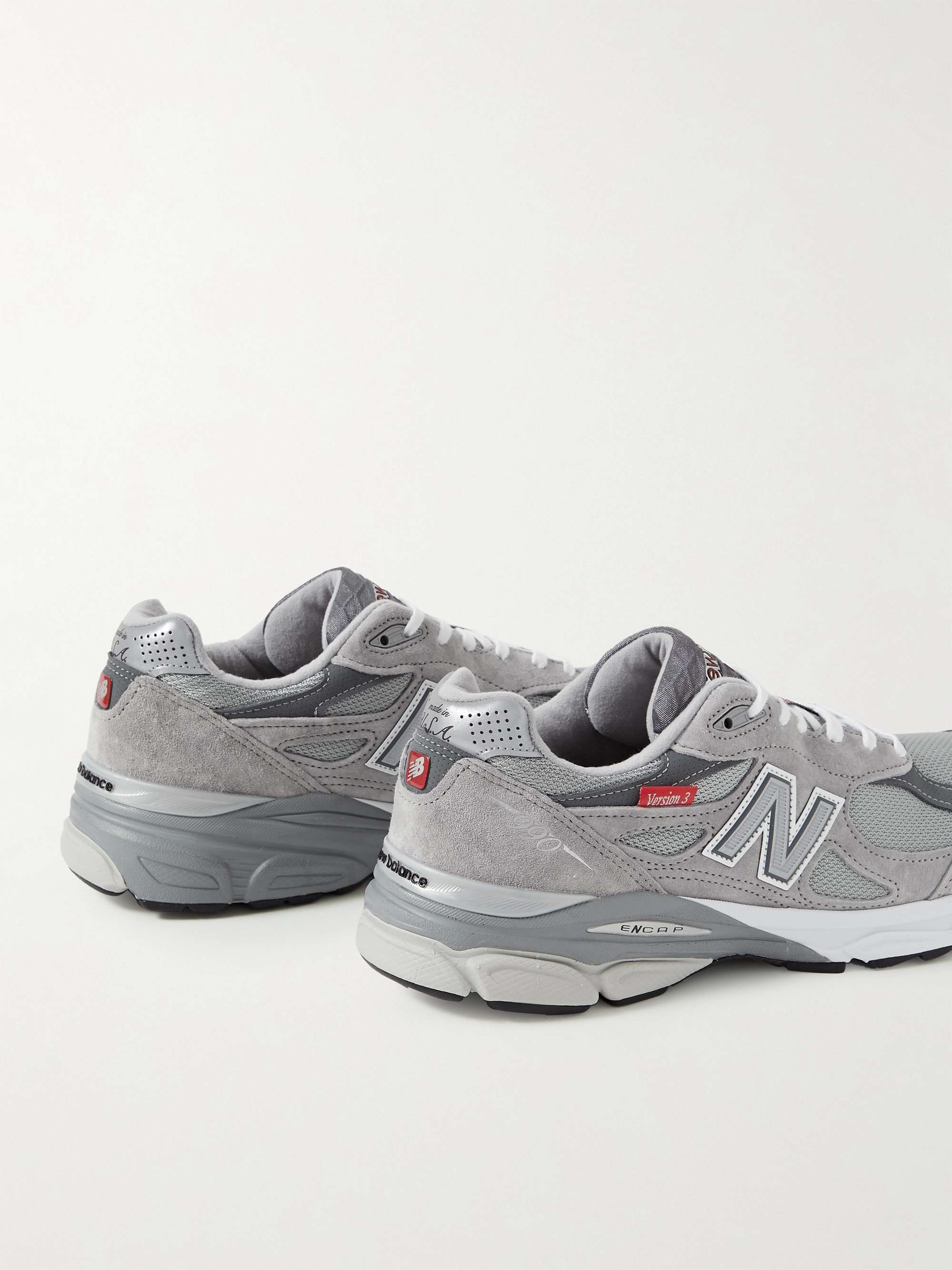 NEW BALANCE 990v3 Suede and Mesh Sneakers