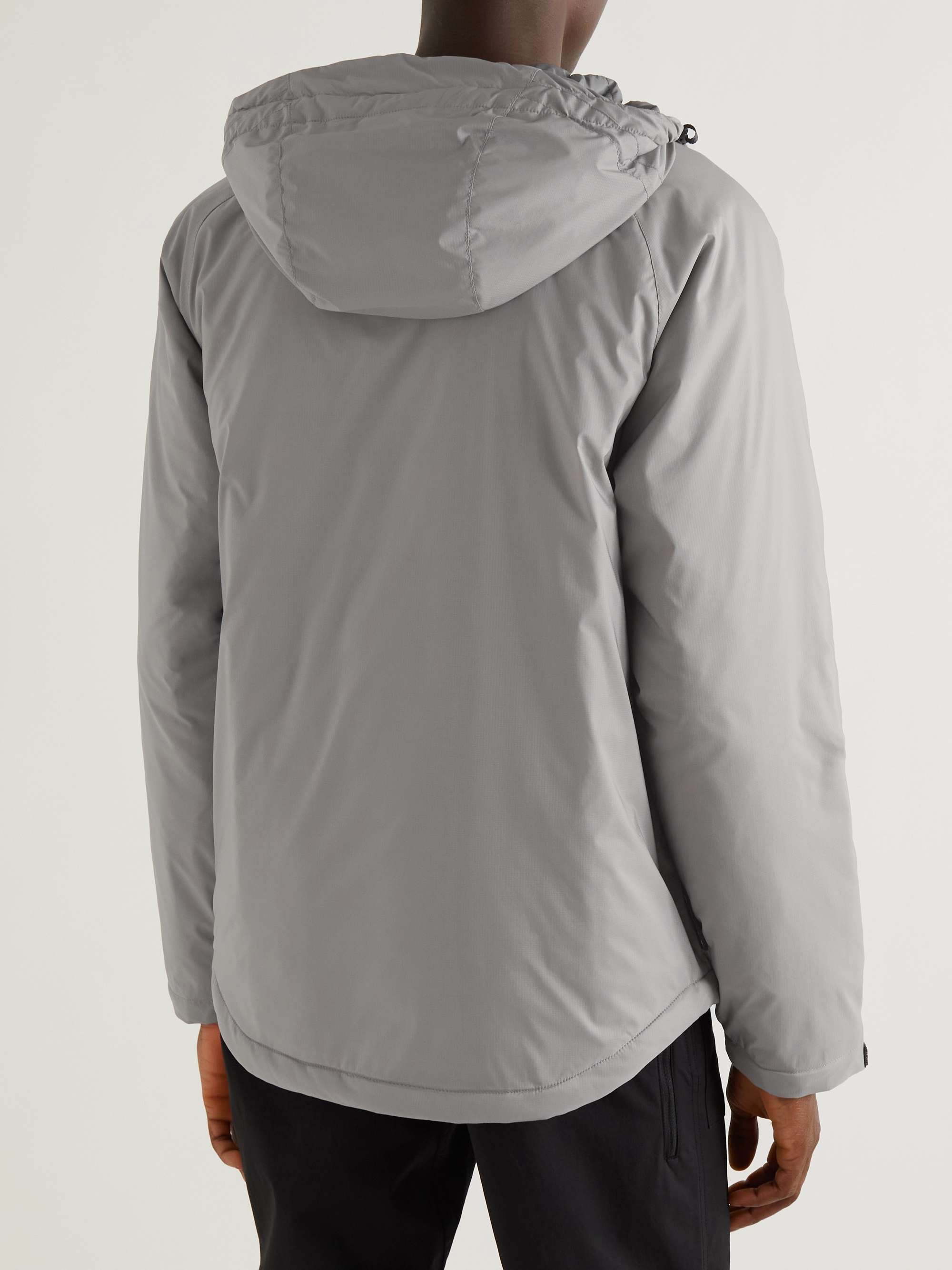 CAYL Anorak Padded PrimaLoft Nylon-Ripstop Half-Zip Hooded Jacket