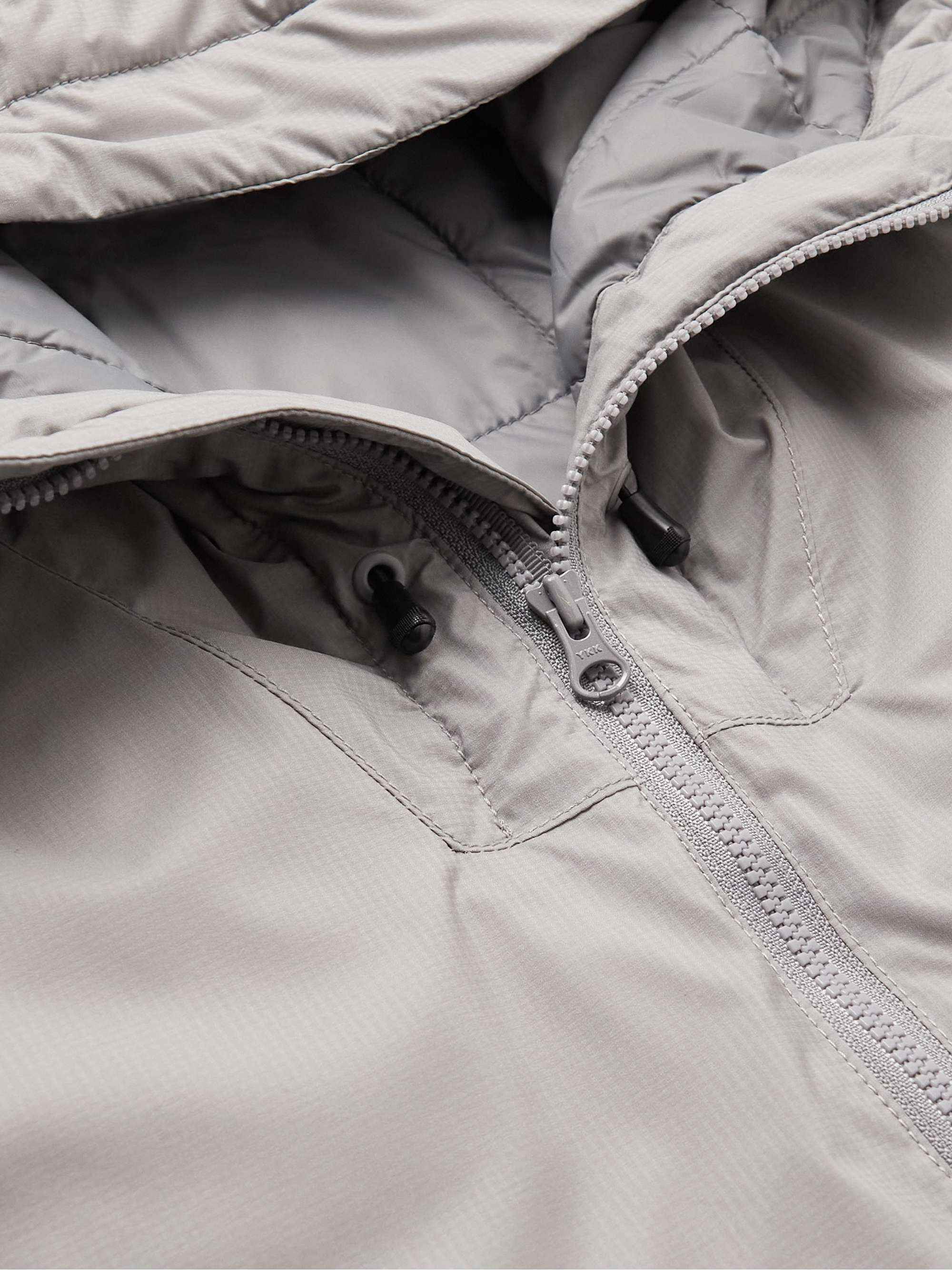 CAYL Anorak Padded PrimaLoft Nylon-Ripstop Half-Zip Hooded Jacket