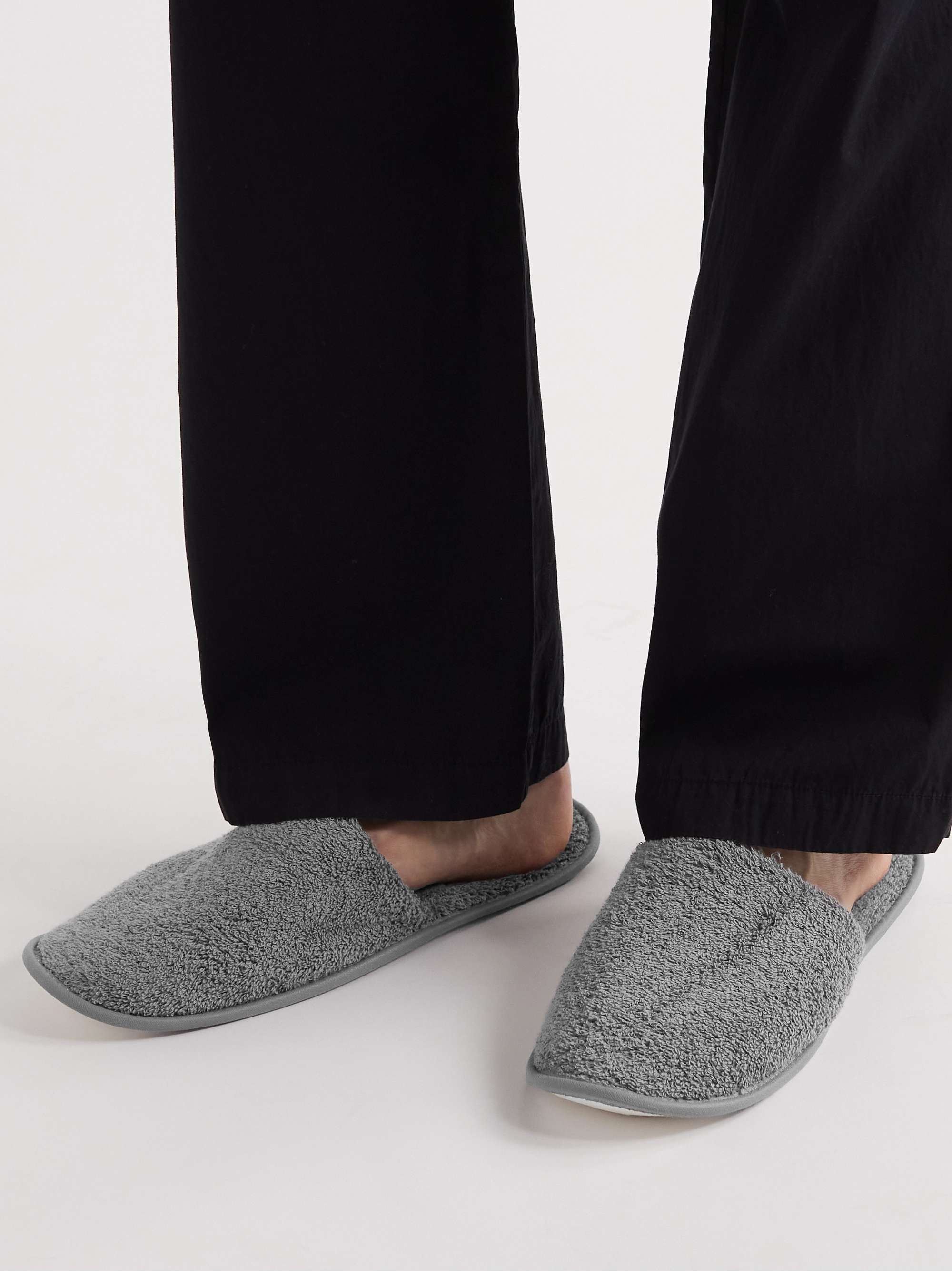 HAMILTON AND HARE Cotton-Terry Slippers