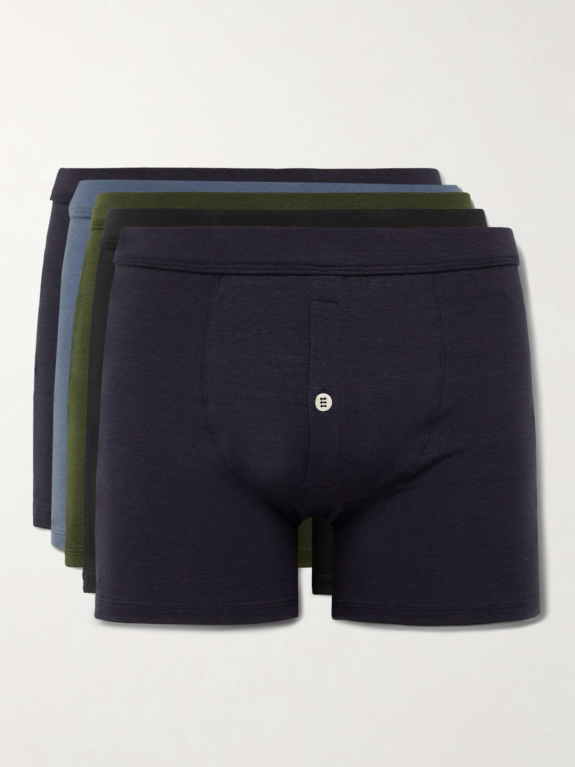 Mens Seamless Boxers Trunks Underwear Design Colour Stretch Brief M L XL 3 PACK 