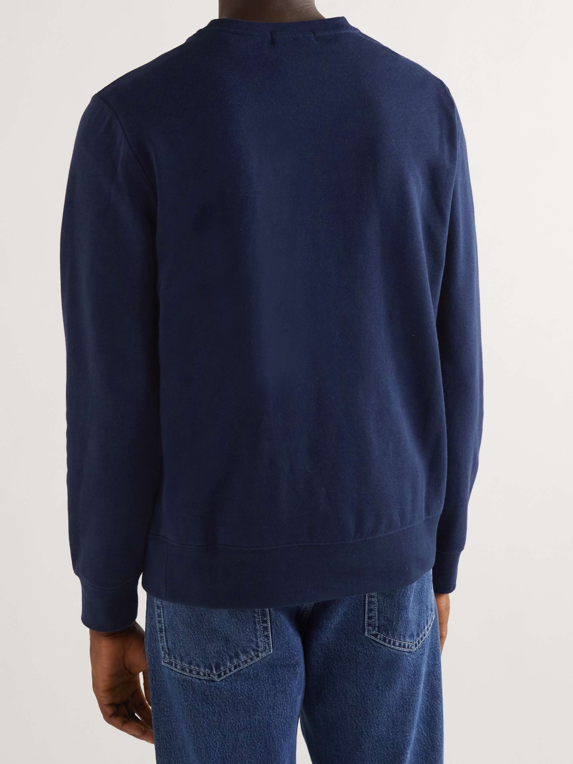 Logo-Print Cotton-Blend Jersey Sweatshirt