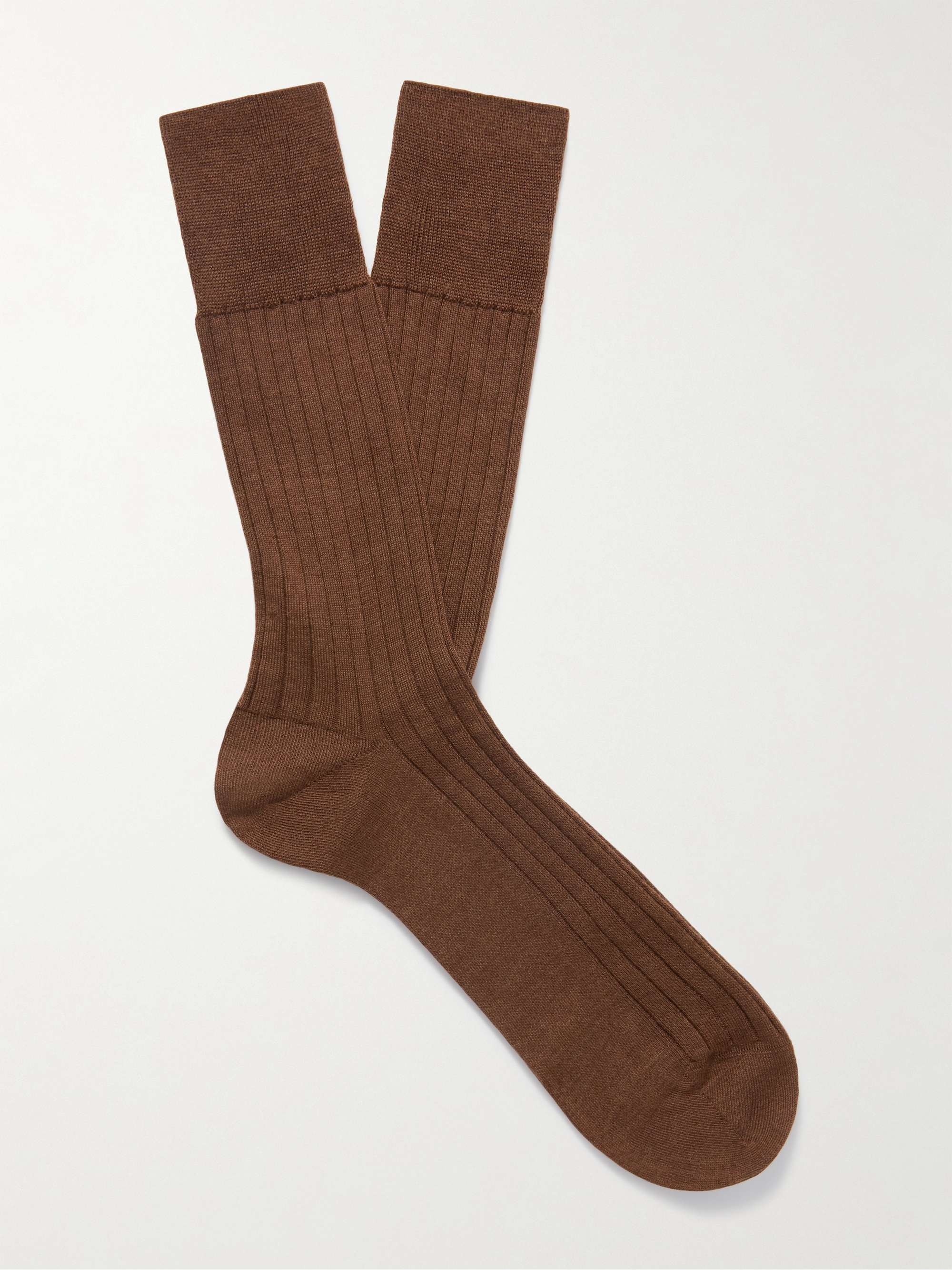 FALKE No 2 Ribbed Cashmere-Blend Socks