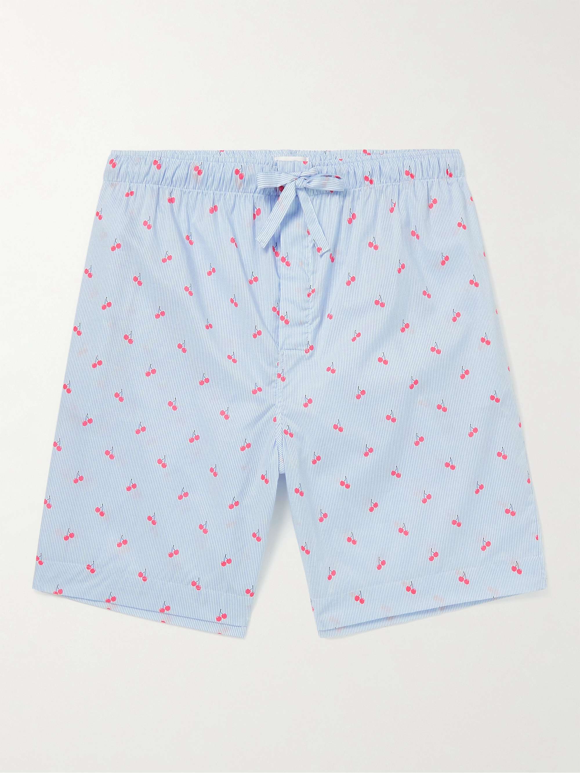 DEREK ROSE Nelson Printed Cotton-Poplin Pyjama Shorts