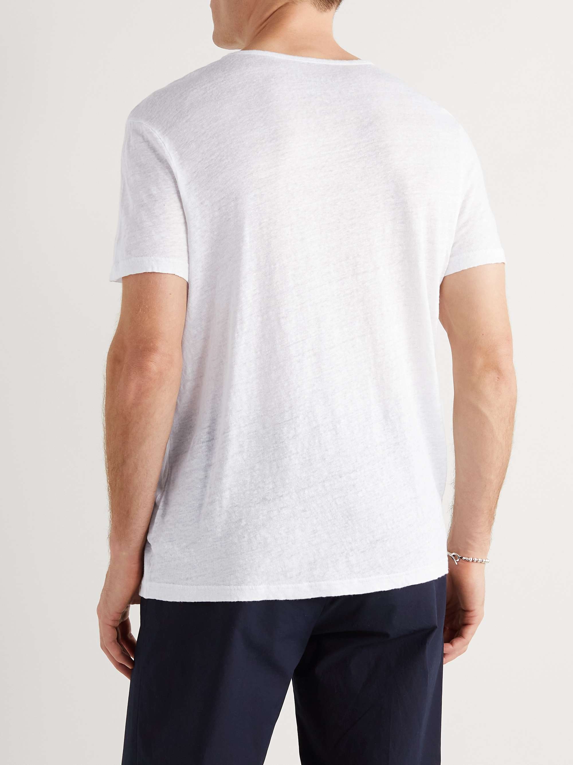 DEREK ROSE Jordan Linen T-Shirt