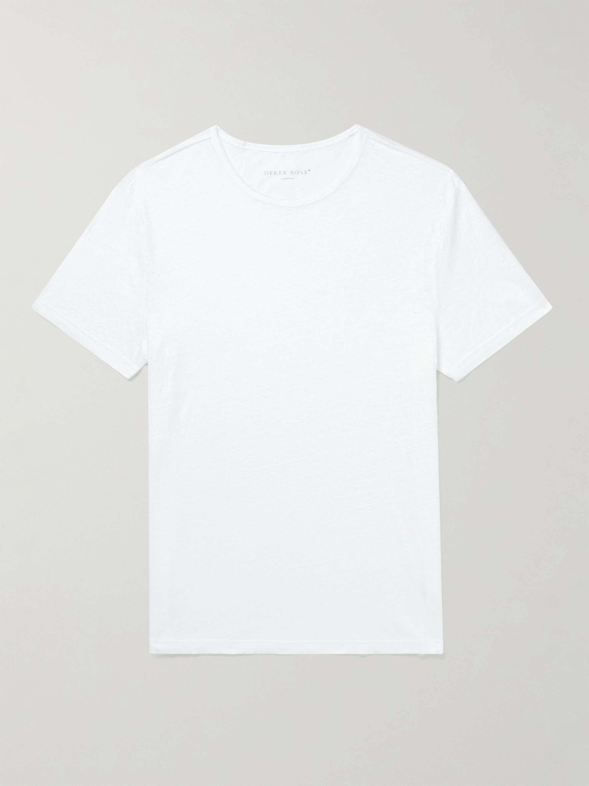 DEREK ROSE Jordan Linen T-Shirt