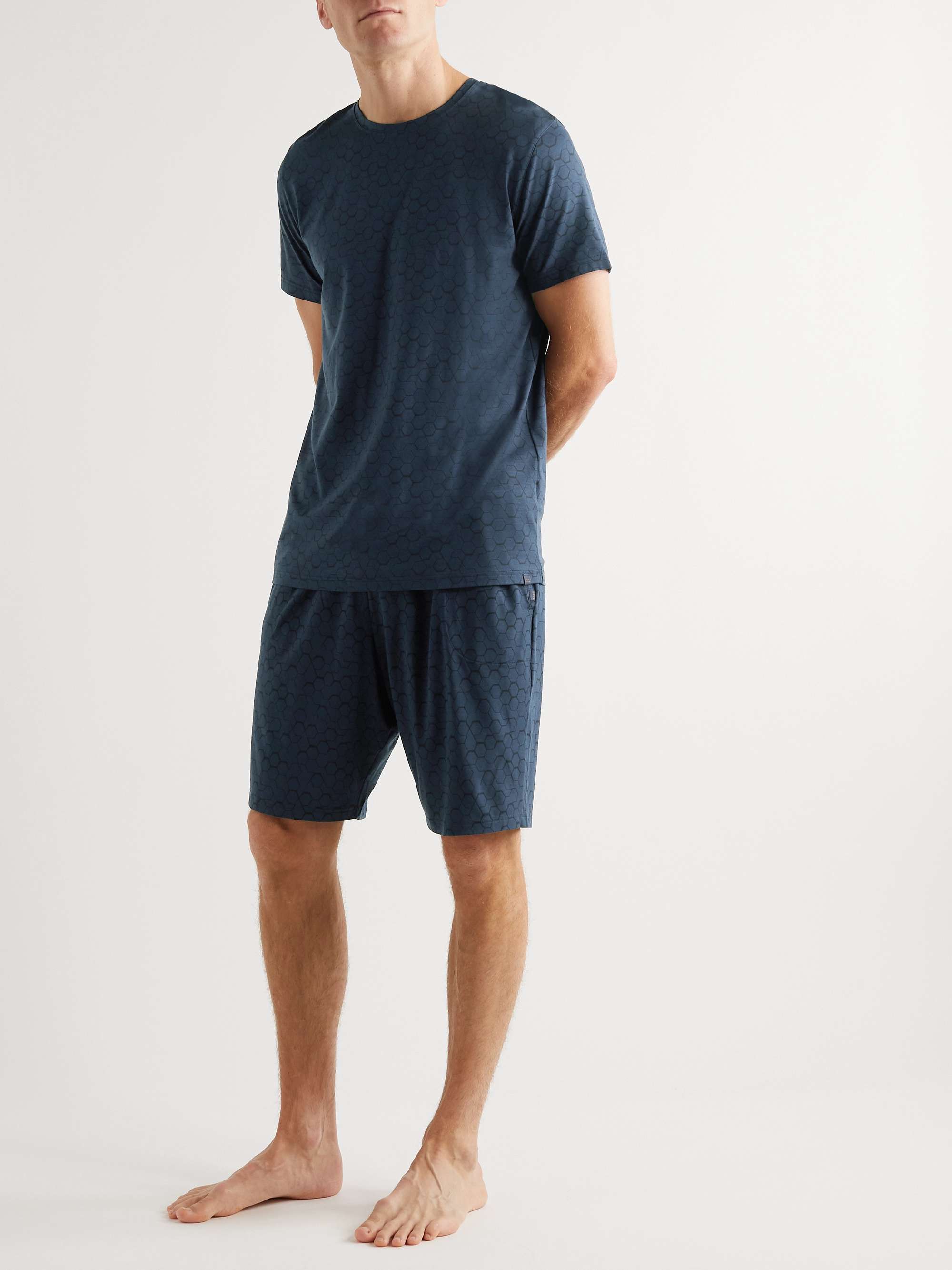 DEREK ROSE London Printed Micro Modal Jersey Pyjama Shorts