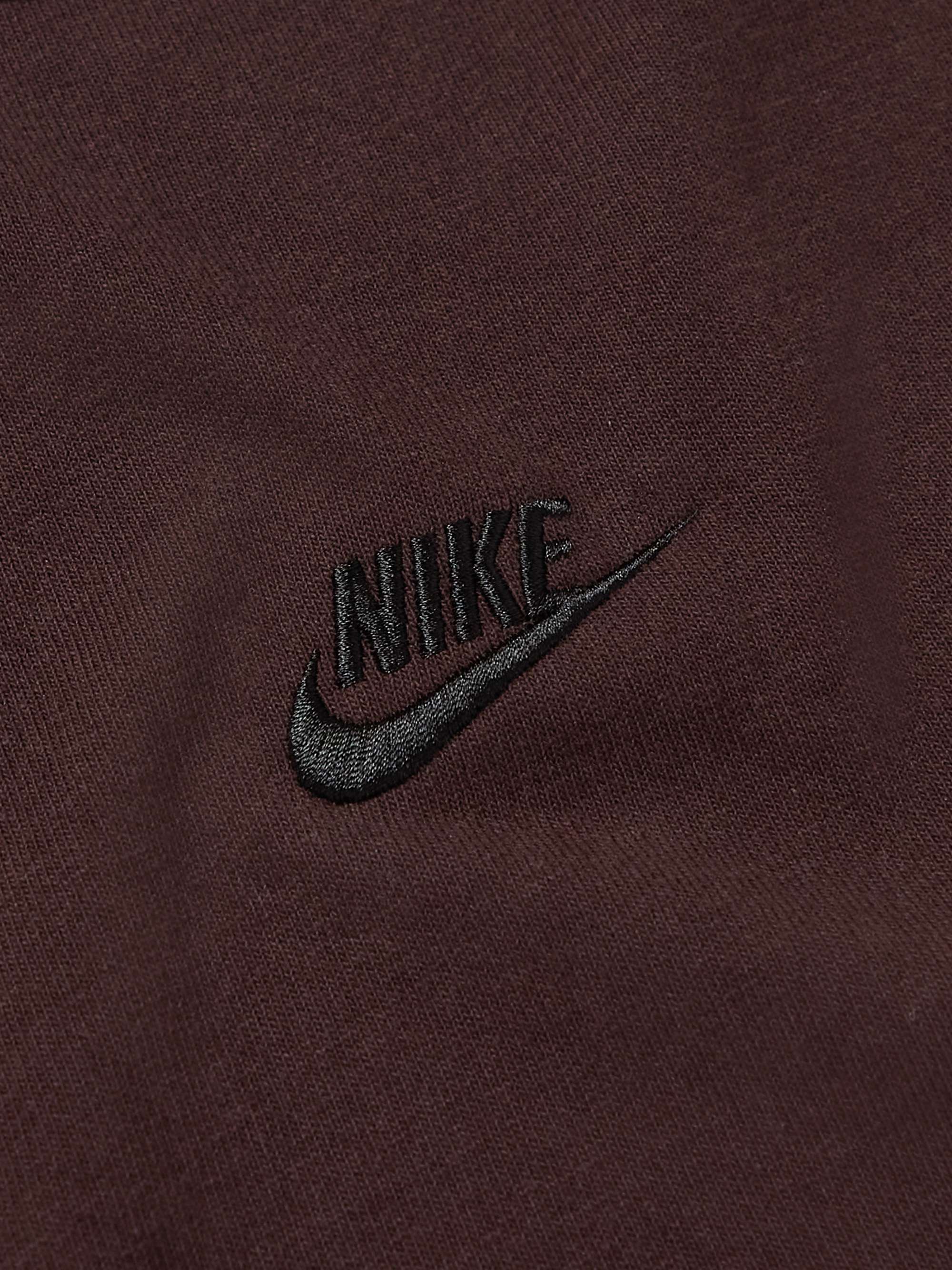 NIKE Sportswear Premium Essential Logo-Embroidered Cotton-Jersey T-Shirt