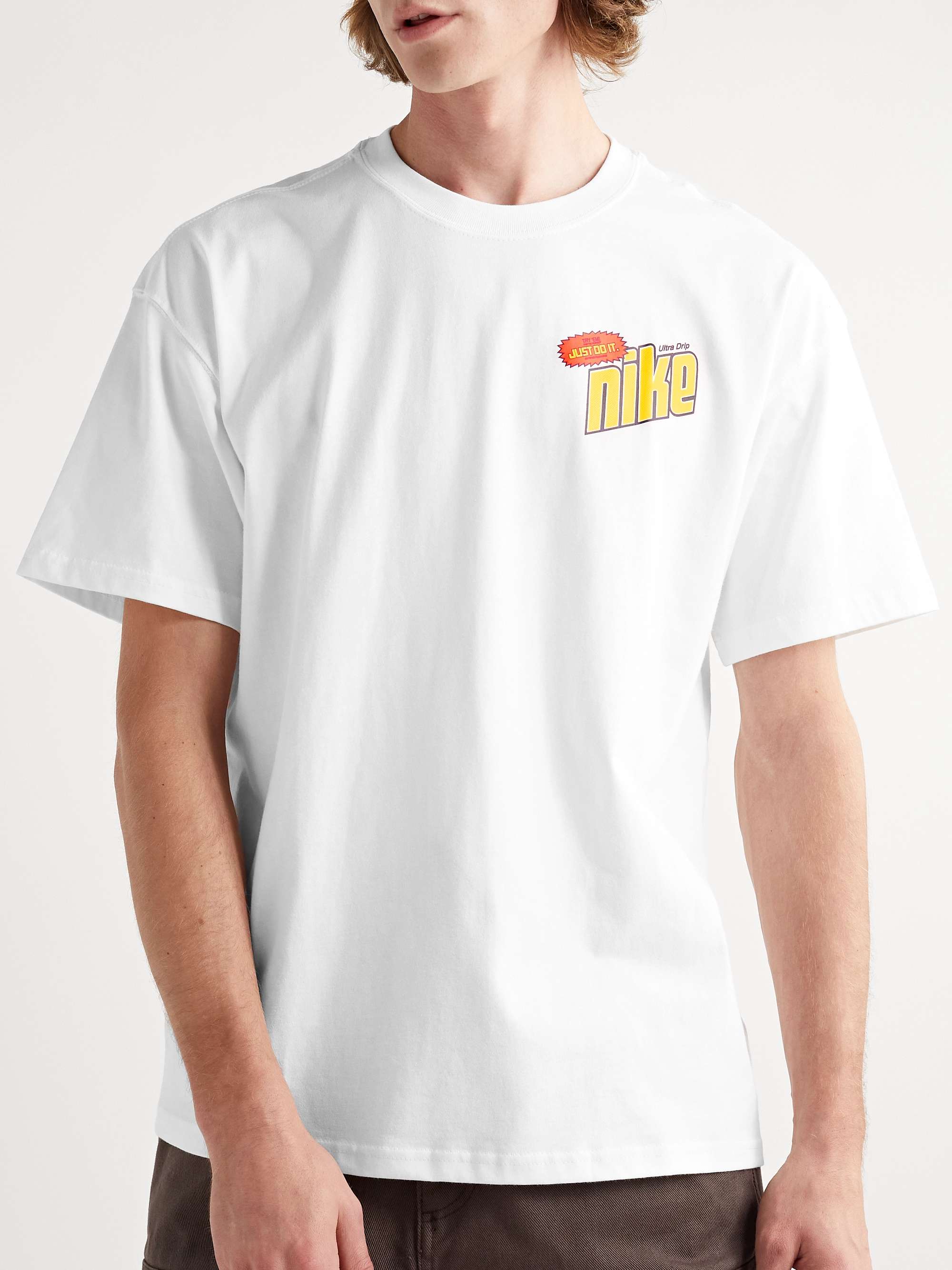 NIKE Printed Cotton-Jersey T-Shirt