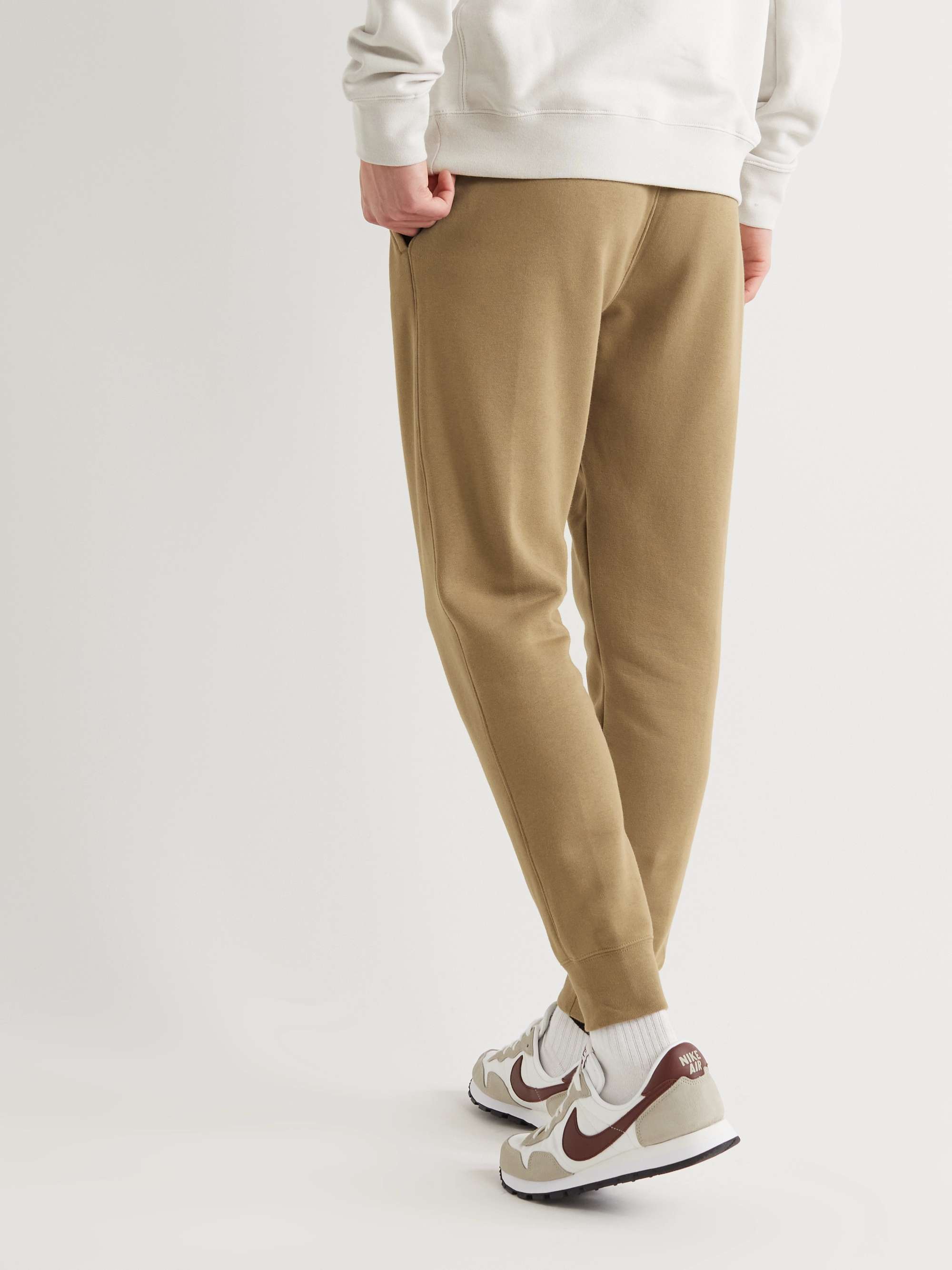 NIKE Sportswear Club Tapered Cotton-Blend Jersey Sweatpants