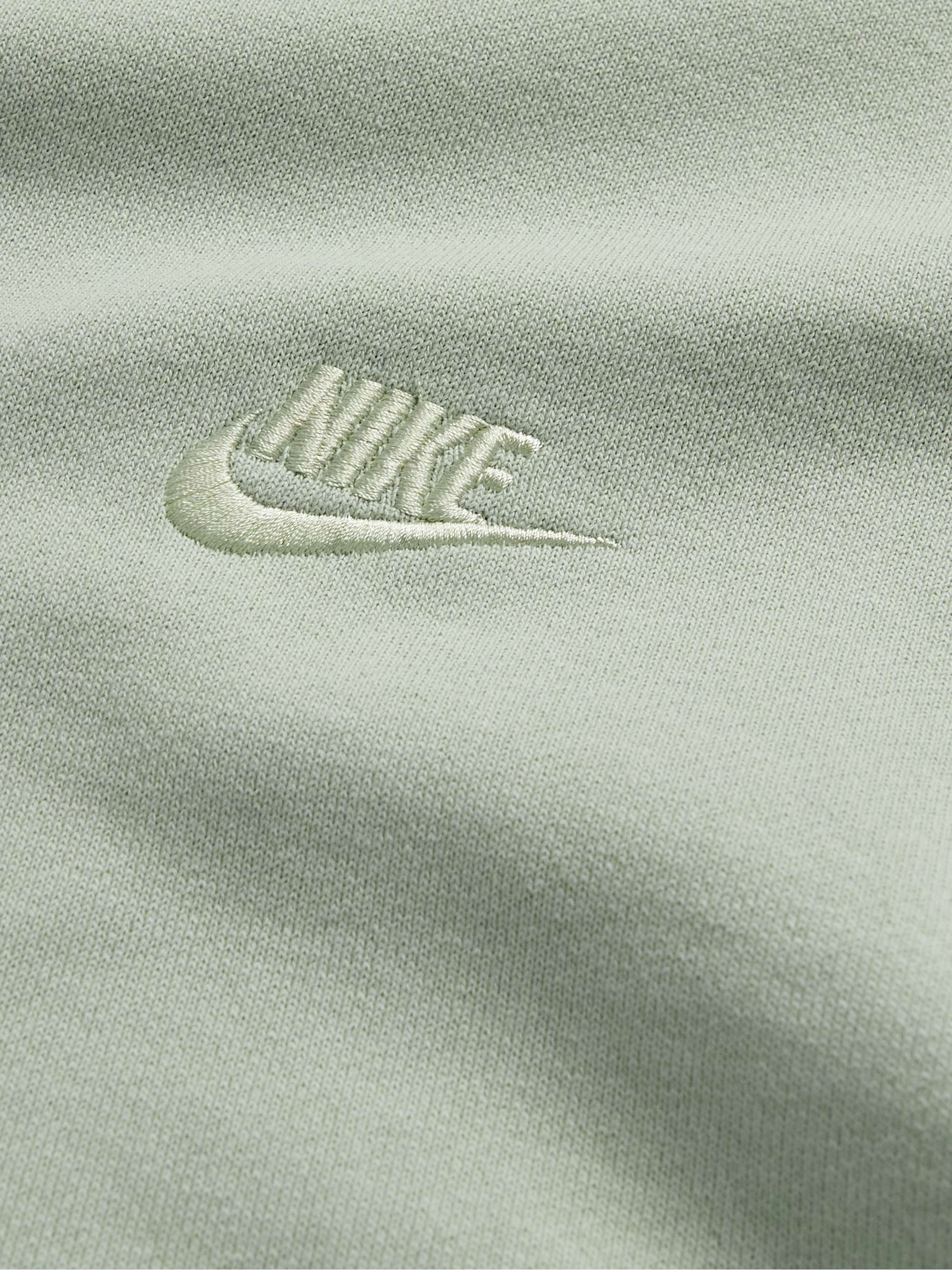 NIKE Sportswear Logo-Embroidered Cotton-Jersey Hoodie