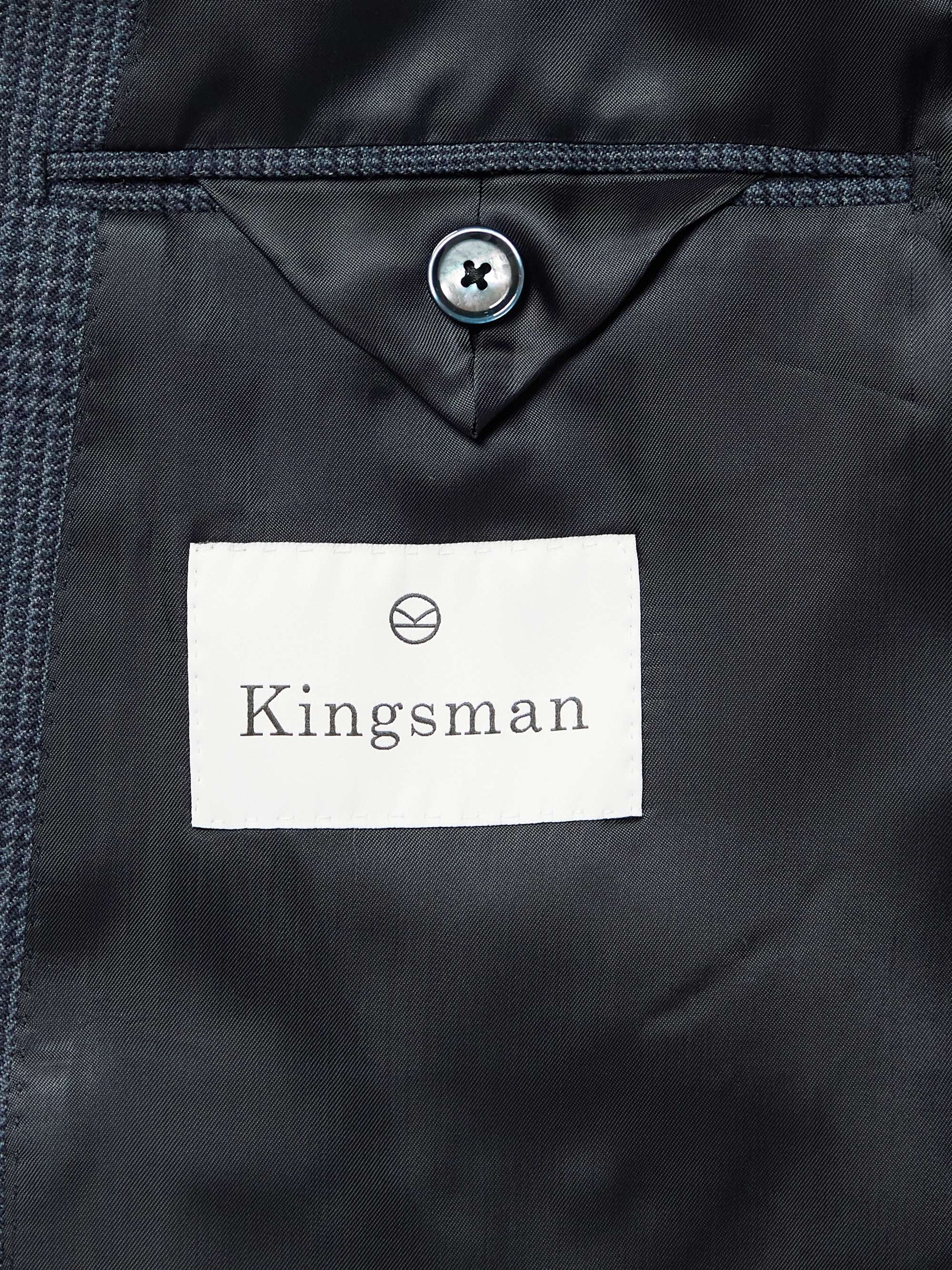 KINGSMAN Harry Slim-Fit Prince of Wales Checked Wool Suit Jacket