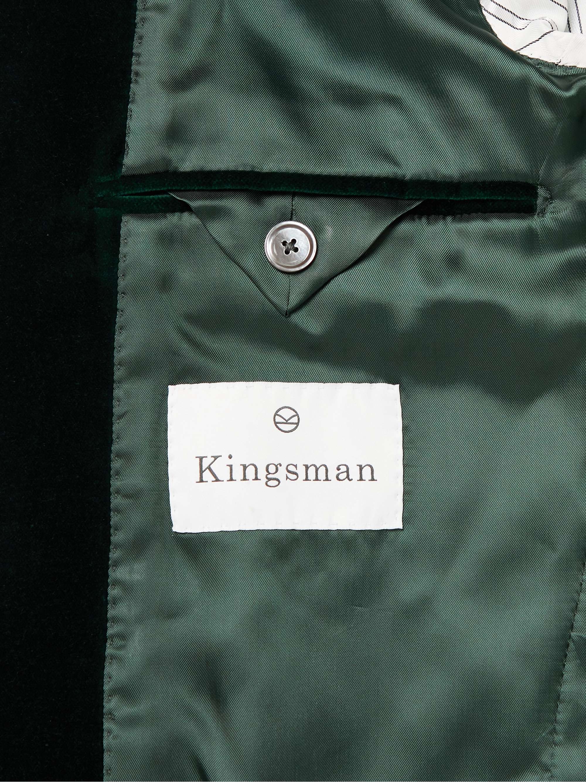 KINGSMAN Slim-Fit Velvet Blazer