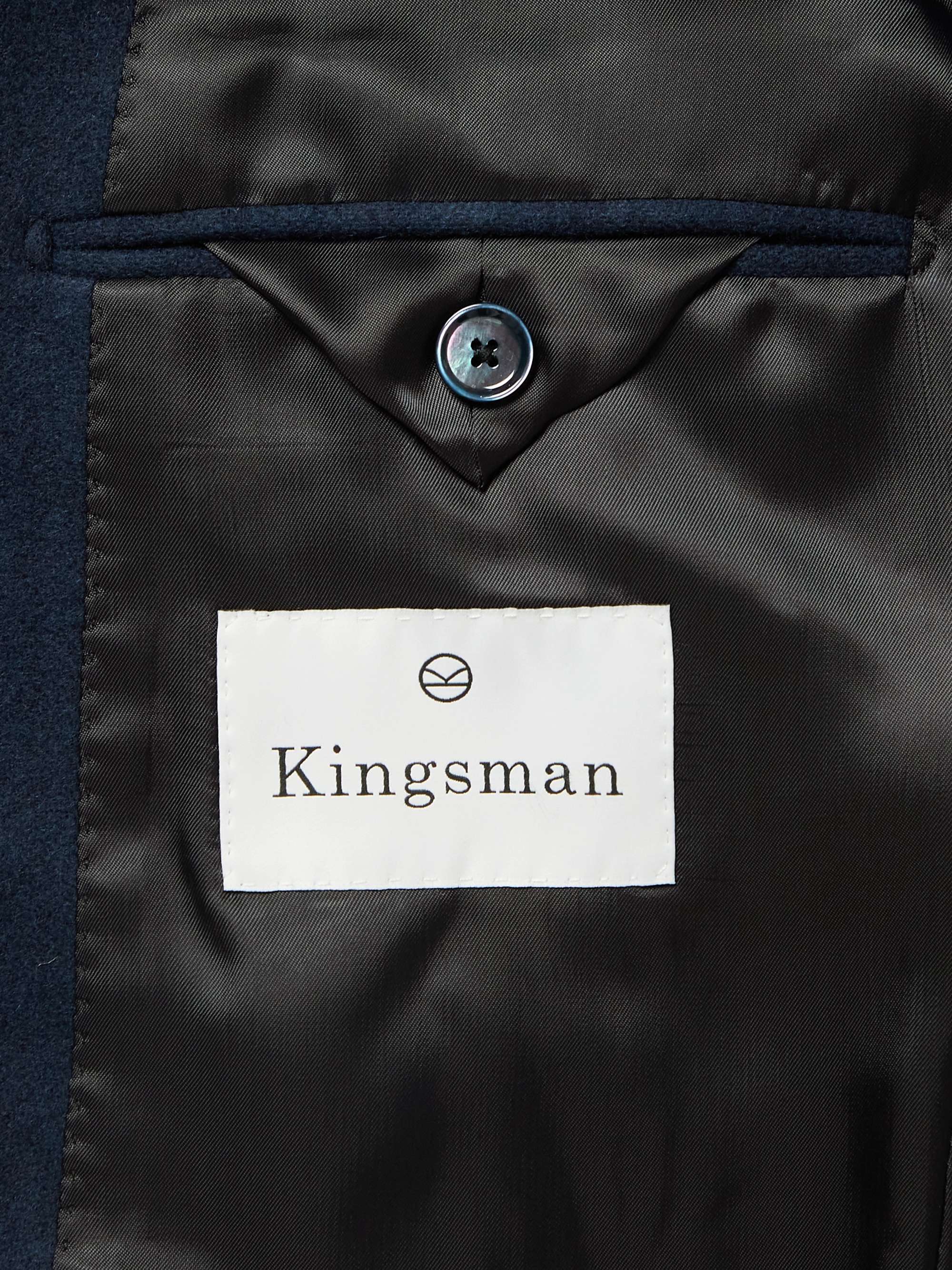 KINGSMAN Buggy Slim-Fit Nehru-Collar Cashmere Jacket