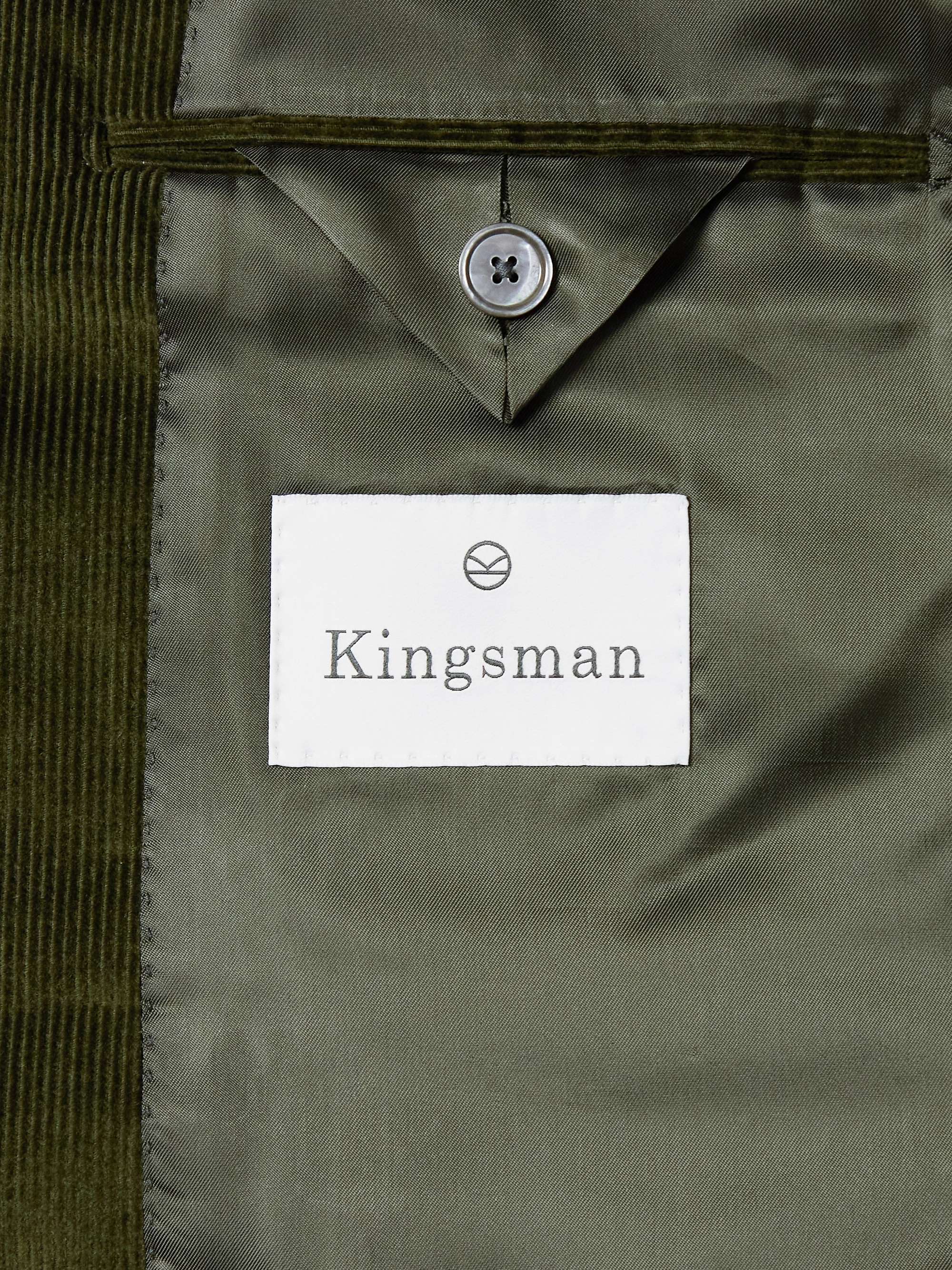 KINGSMAN Harry Slim-Fit Cotton and Cashmere-Blend Corduroy Suit Jacket