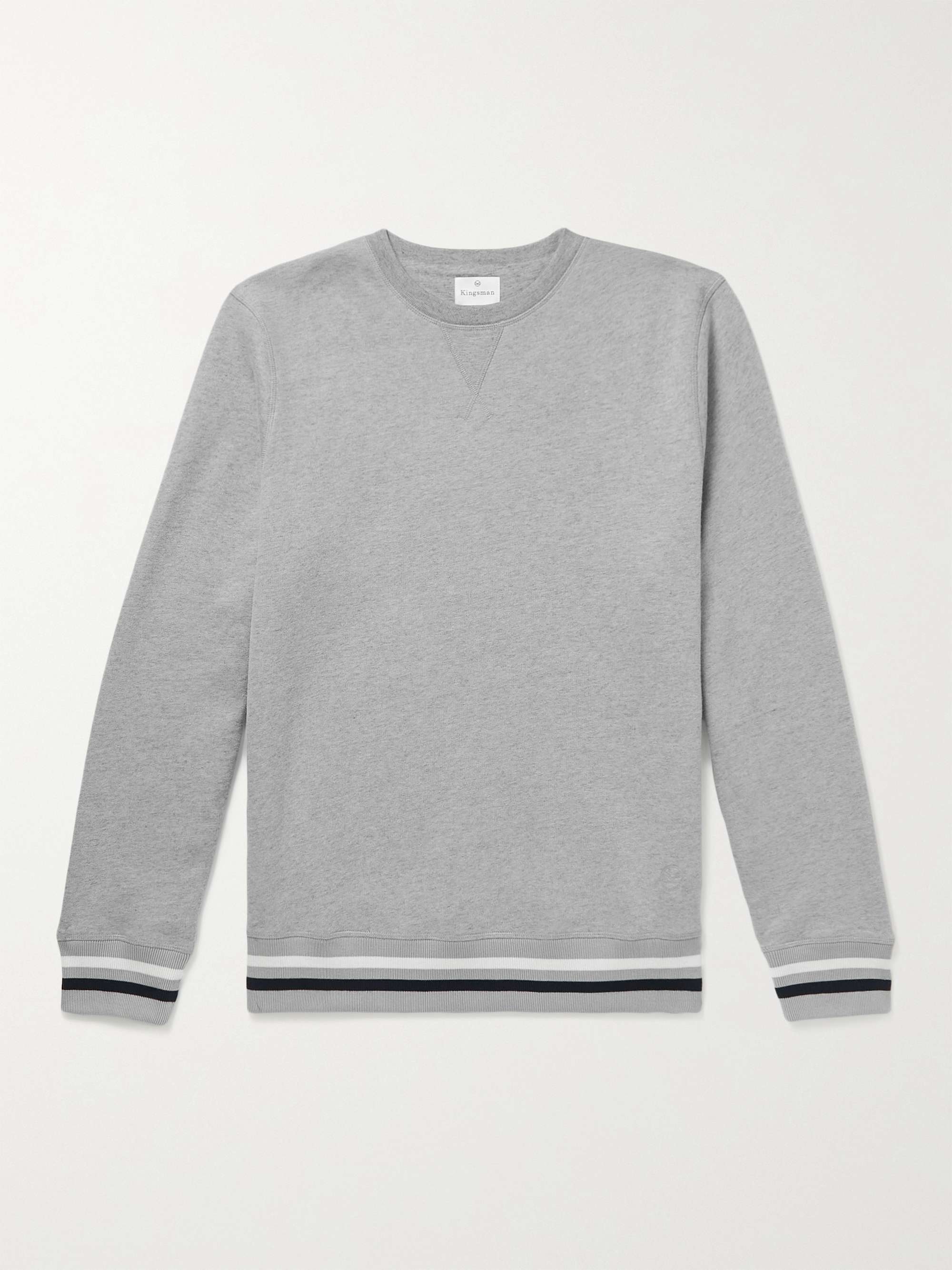 KINGSMAN Cashmere and Linen-Blend Sweater