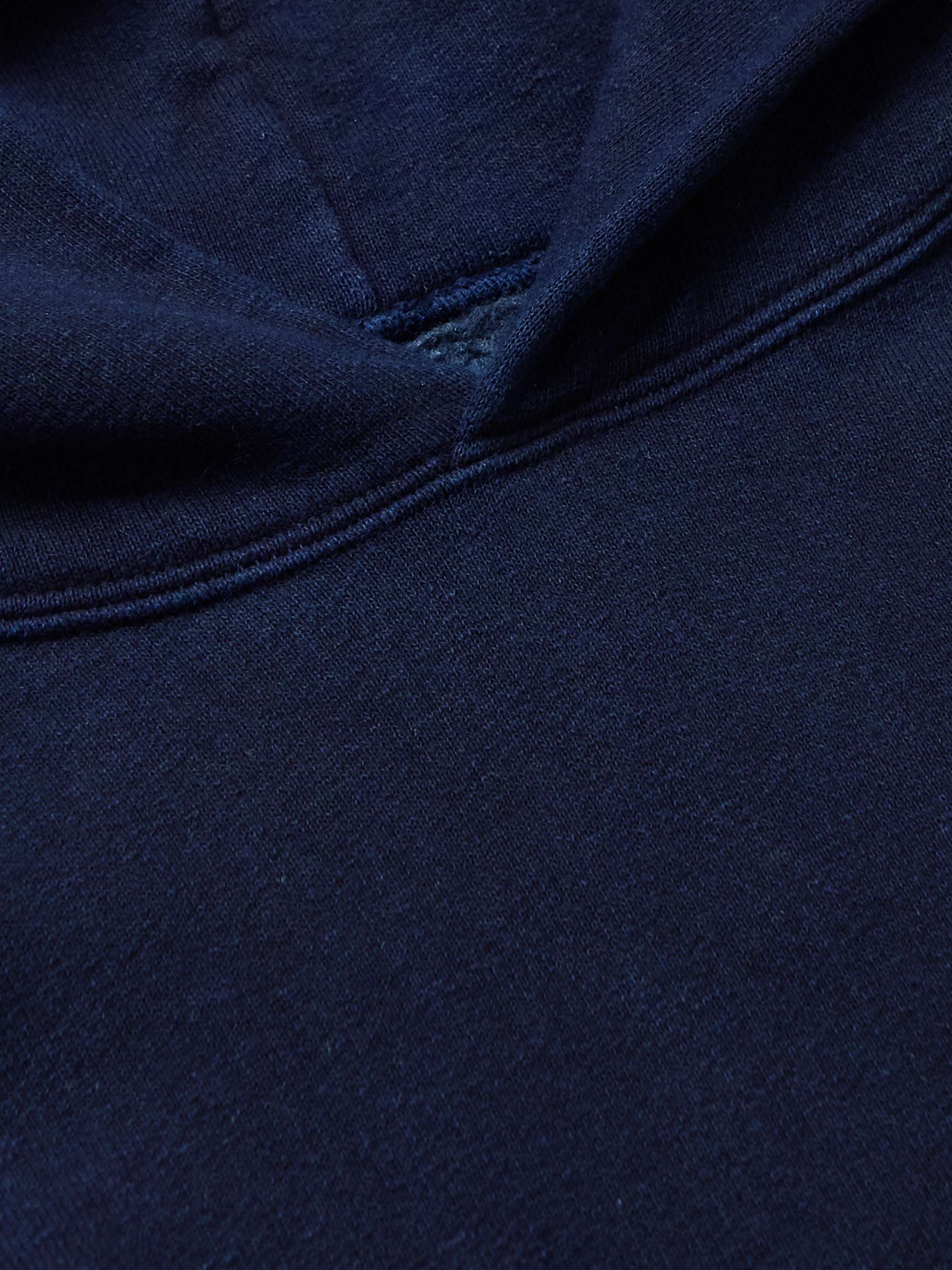 BLUE BLUE JAPAN Cotton-Blend Jersey Hoodie