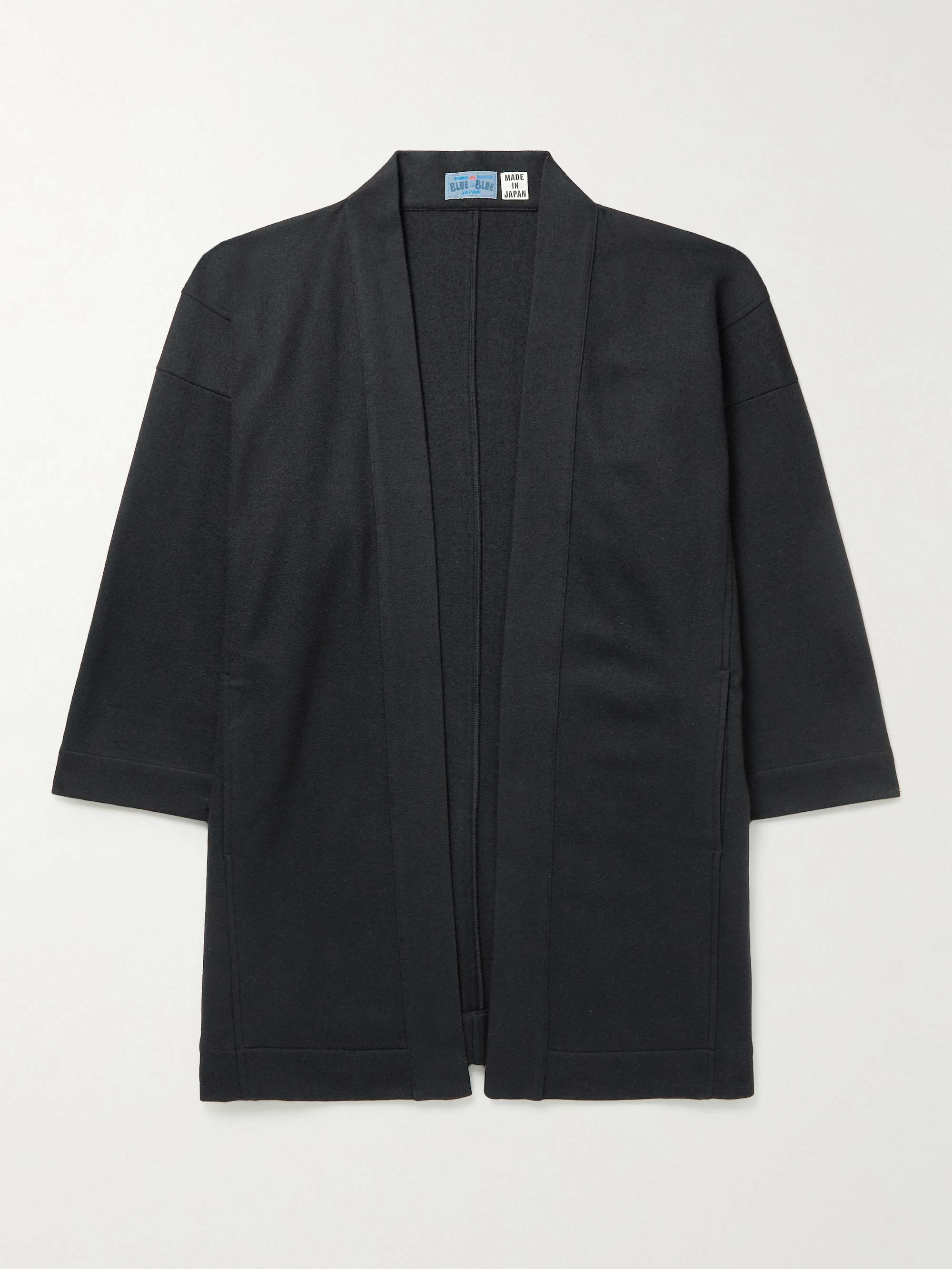 BLUE BLUE JAPAN Haori Shawl-Collar Wool Jacket
