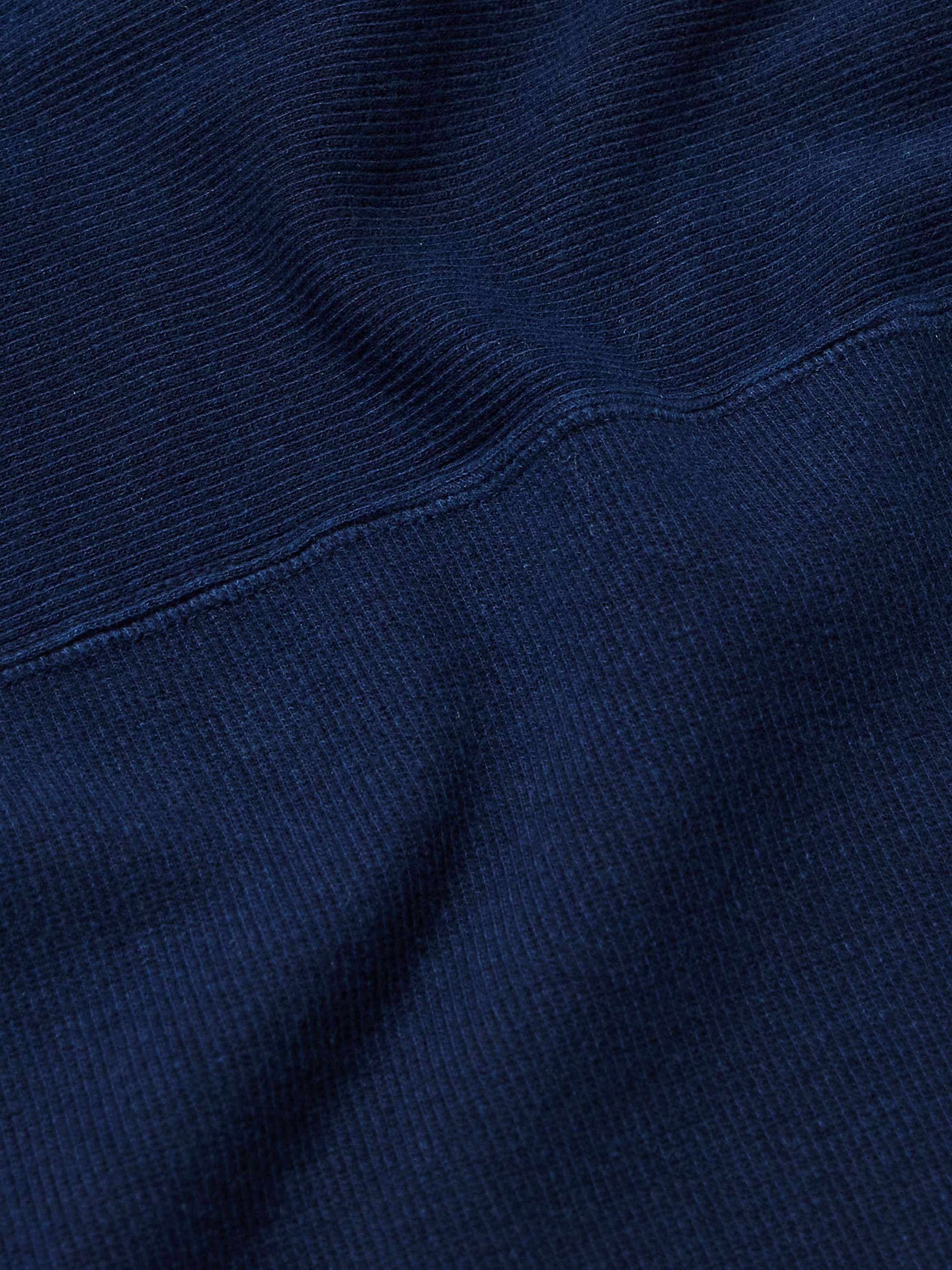 BLUE BLUE JAPAN Indigo-Dyed Slub Cotton-Blend Jersey T-Shirt