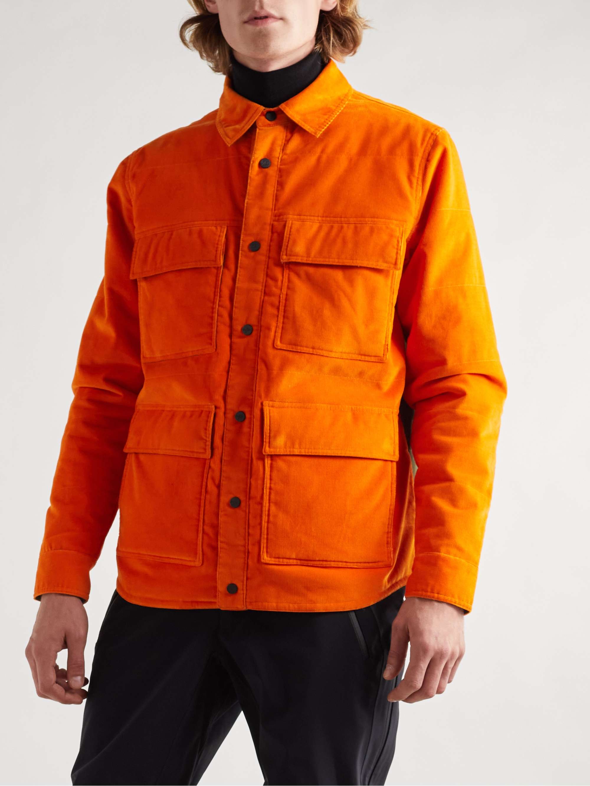 AZTECH MOUNTAIN Zaugg Panelled Cotton-Blend Corduroy and Quilted Ski Shirt