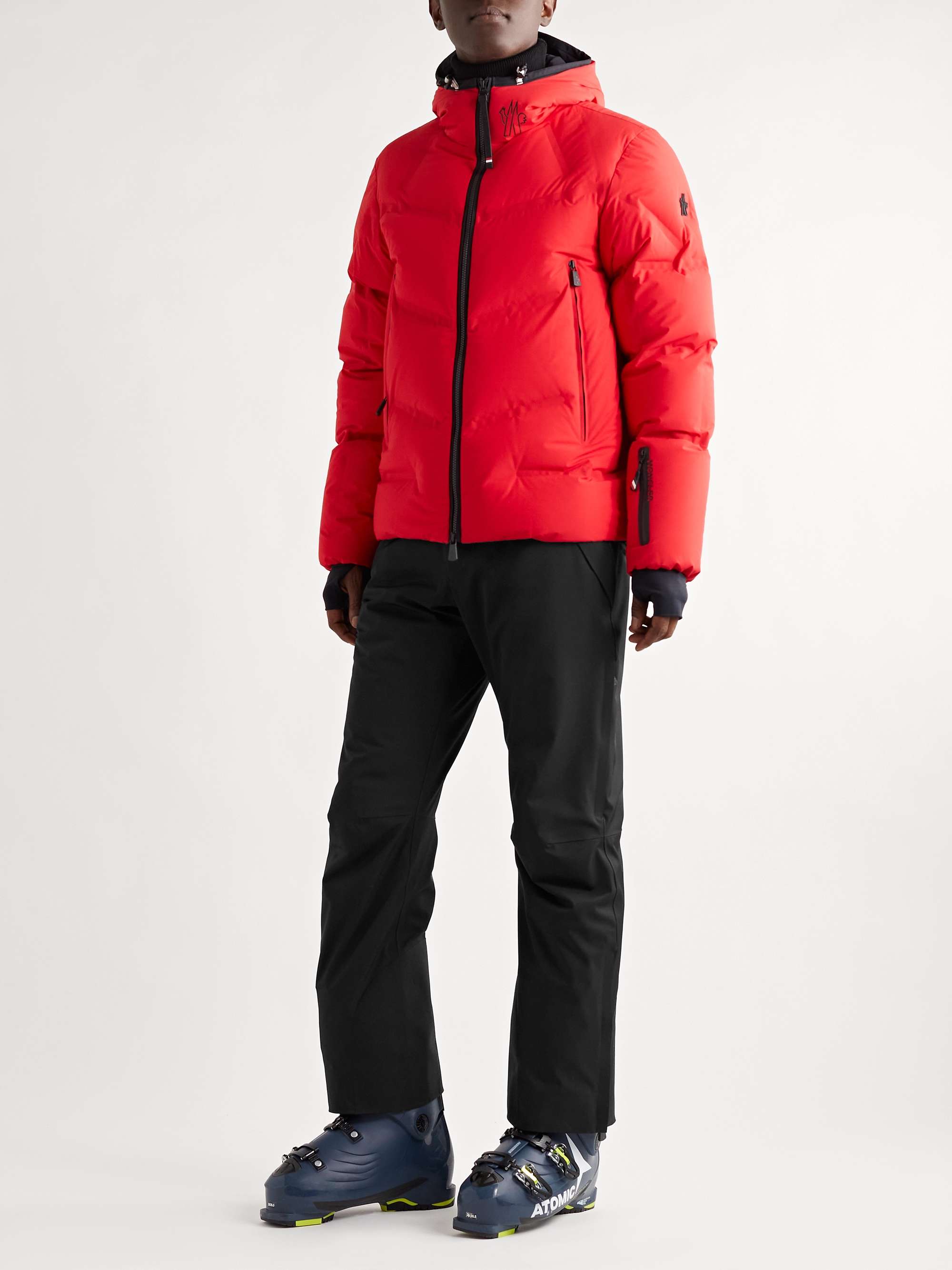 Black Lagorai Quilted Hooded Down Ski Jacket | MONCLER GRENOBLE 