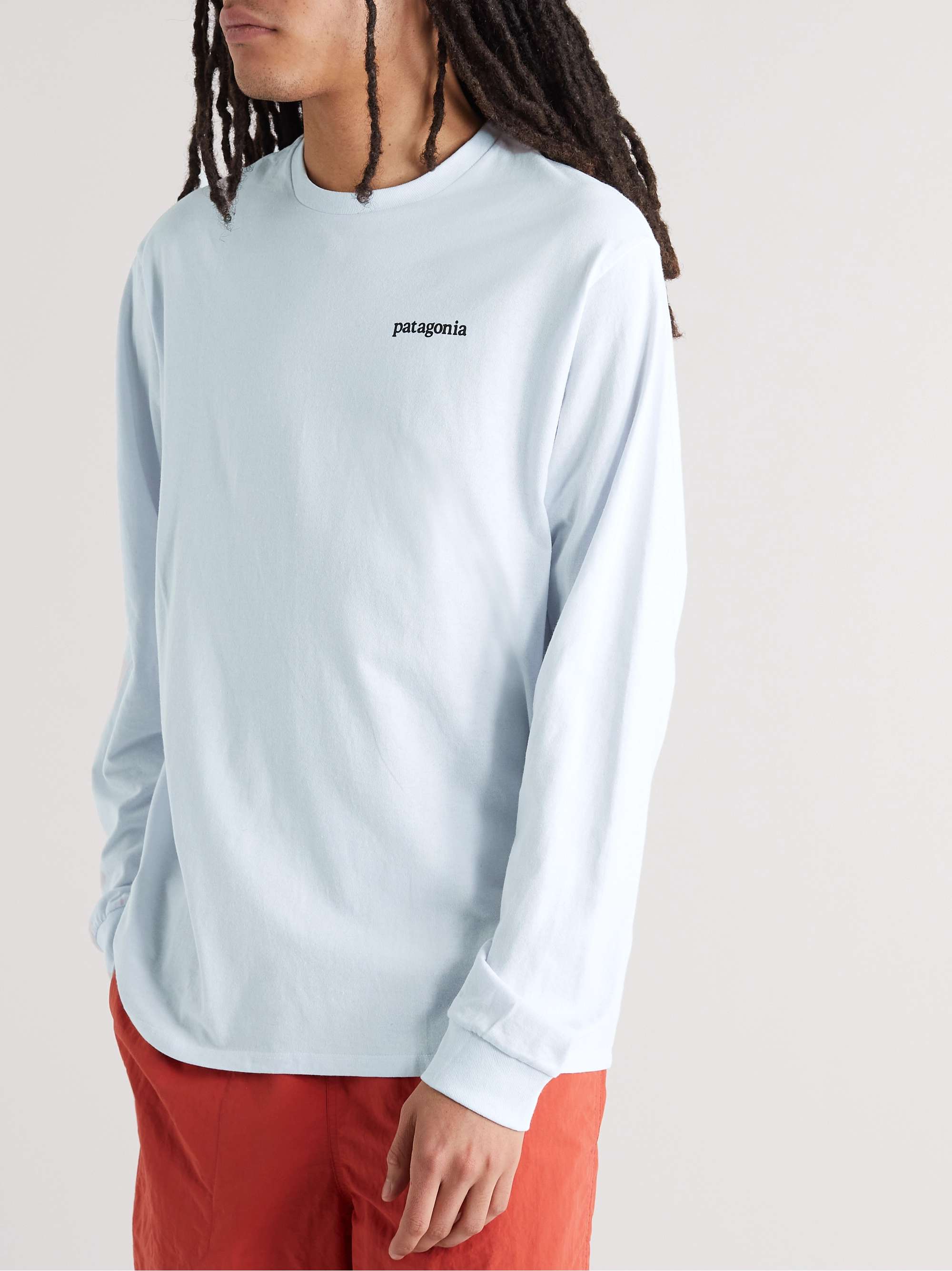 PATAGONIA Logo-Print Recycled Cotton-Blend Jersey T-Shirt
