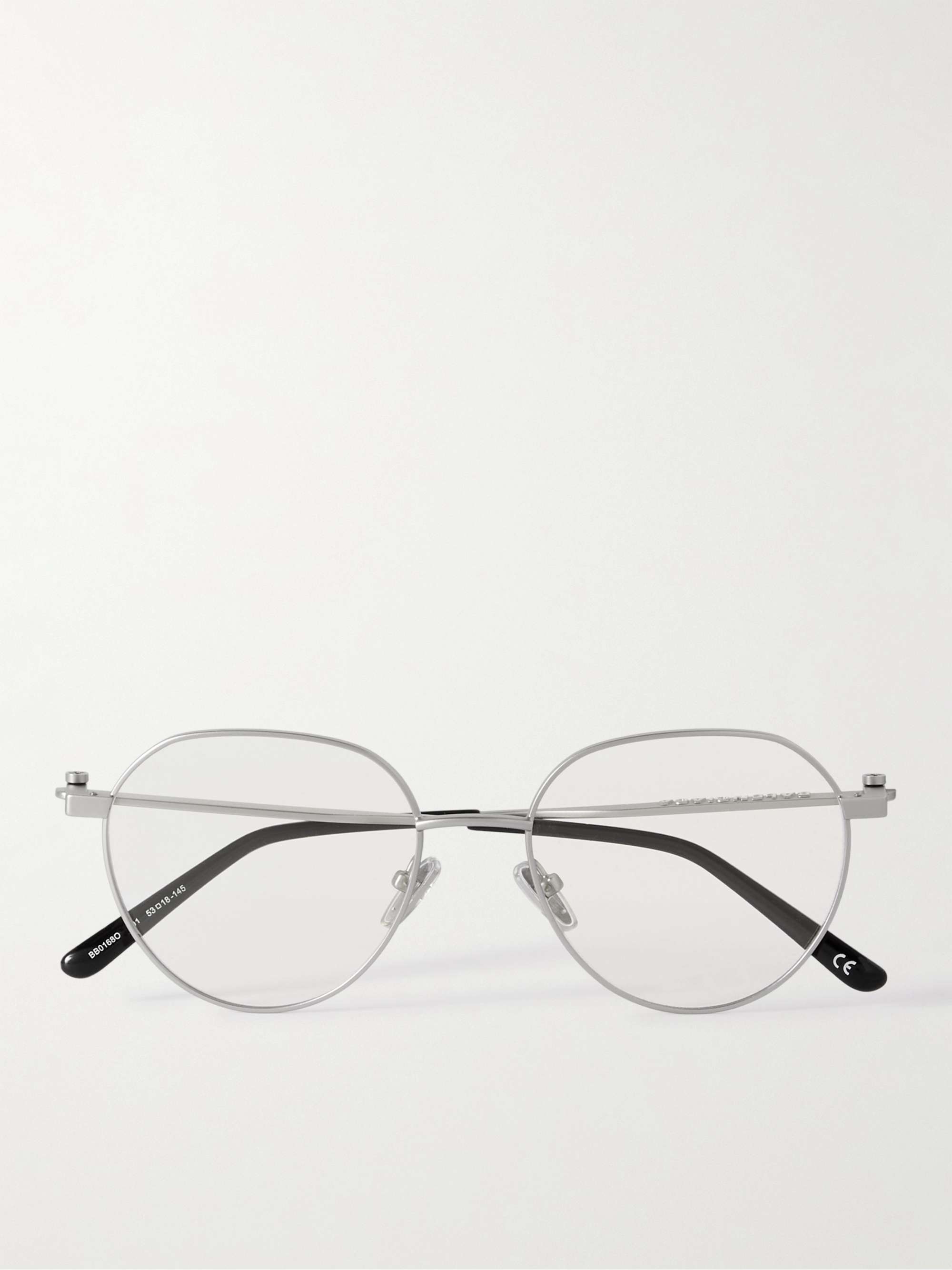 mrporter.com | BALENCIAGA Round-Frame Silver-Tone Optical Glasses
