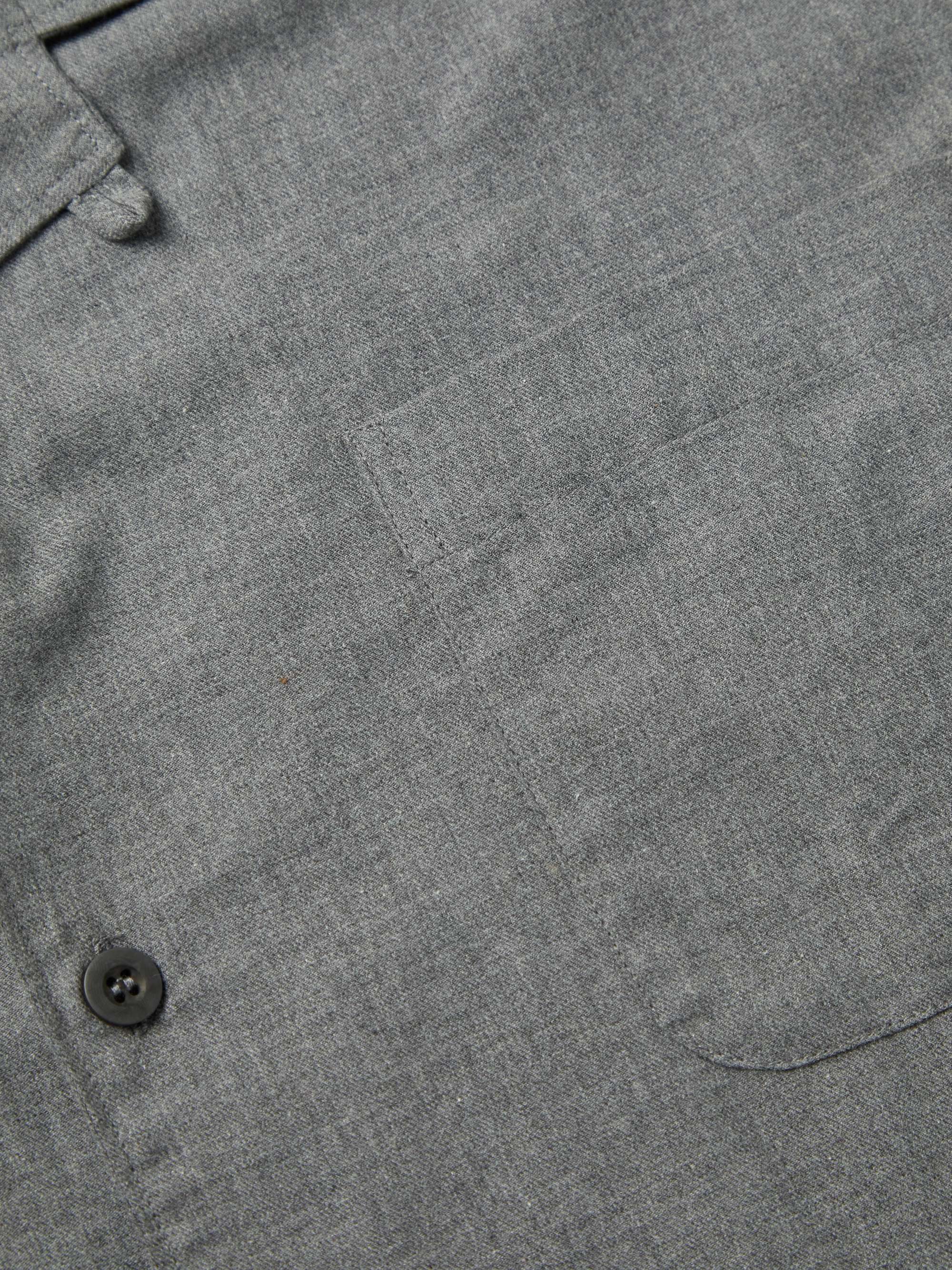 SUNSPEL Camp-Collar Checked Cotton-Poplin Pyjama Shirt