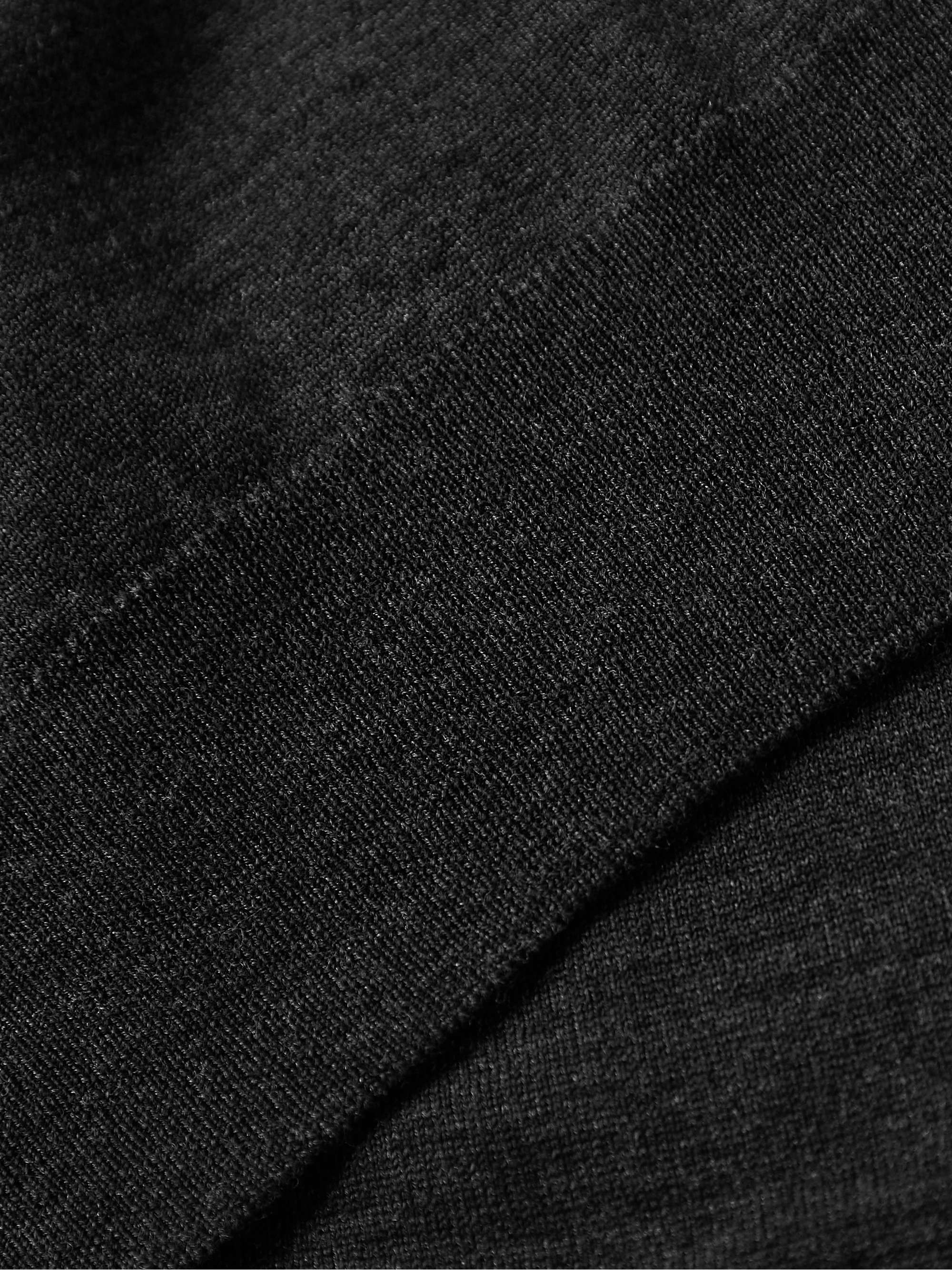 SUNSPEL Slim-Fit Merino Wool Polo Shirt