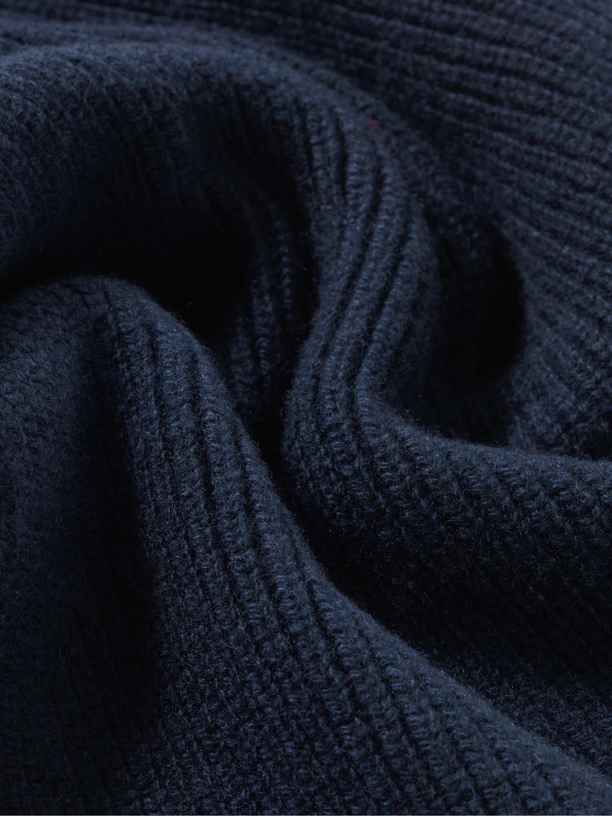 SUNSPEL Ribbed Recycled Cashmere Scarf