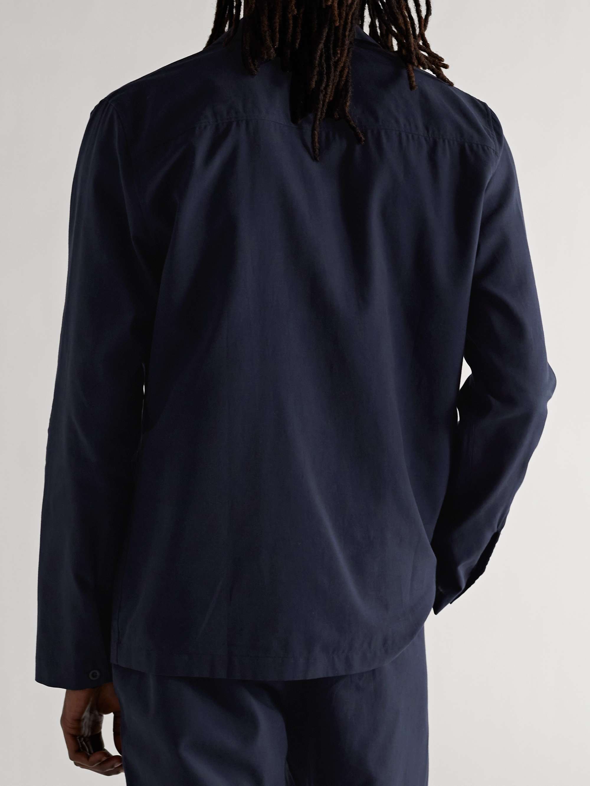 SUNSPEL Camp-Collar Cotton-Twill Pyjama Shirt