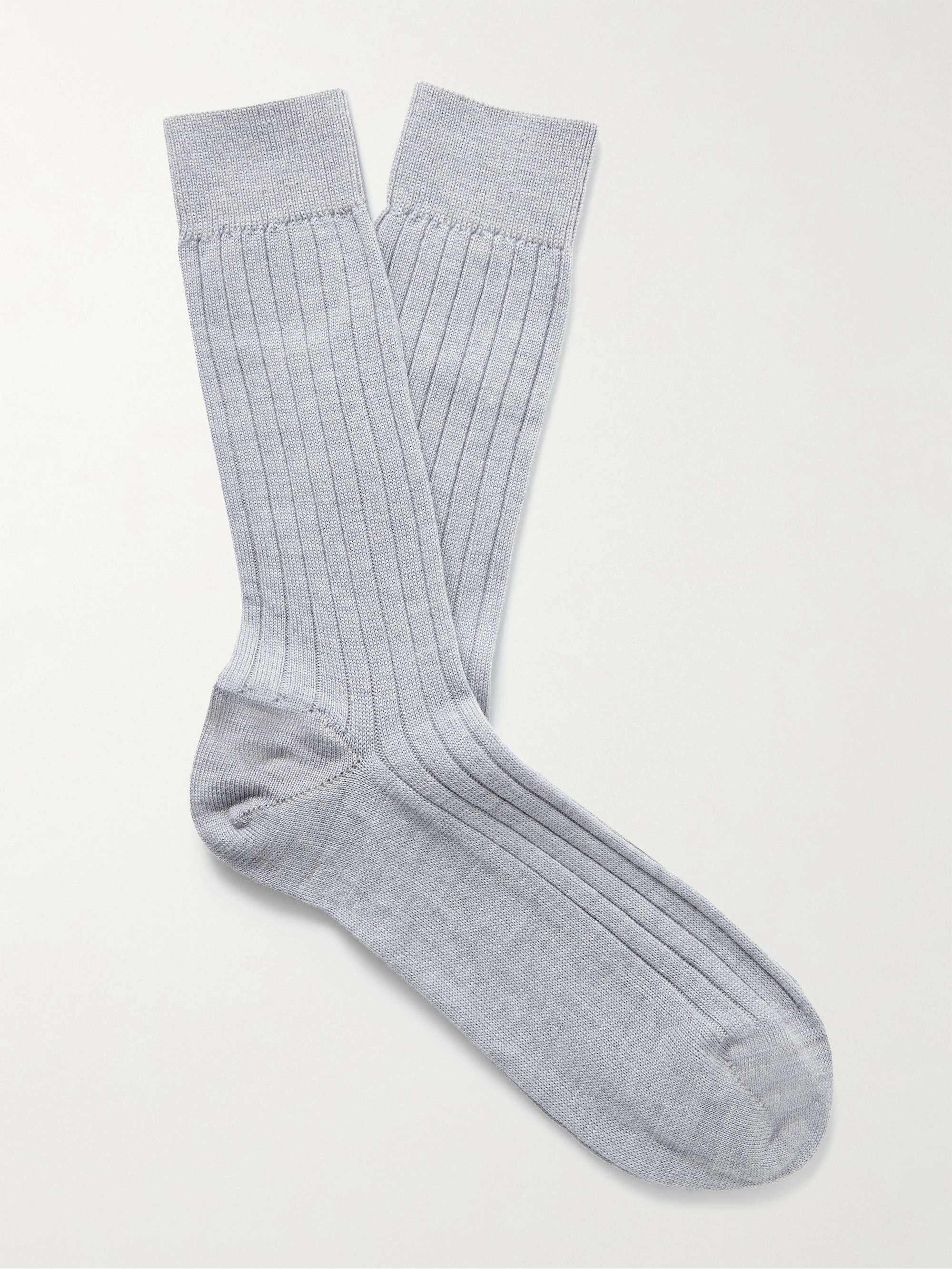 SUNSPEL Ribbed Merino Wool Socks