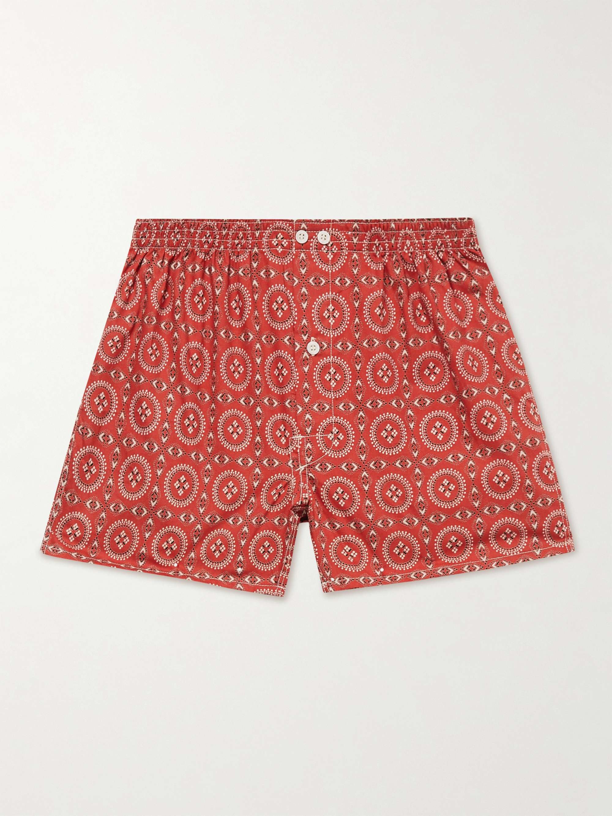 ANONYMOUS ISM Printed Cotton Boxer Shorts