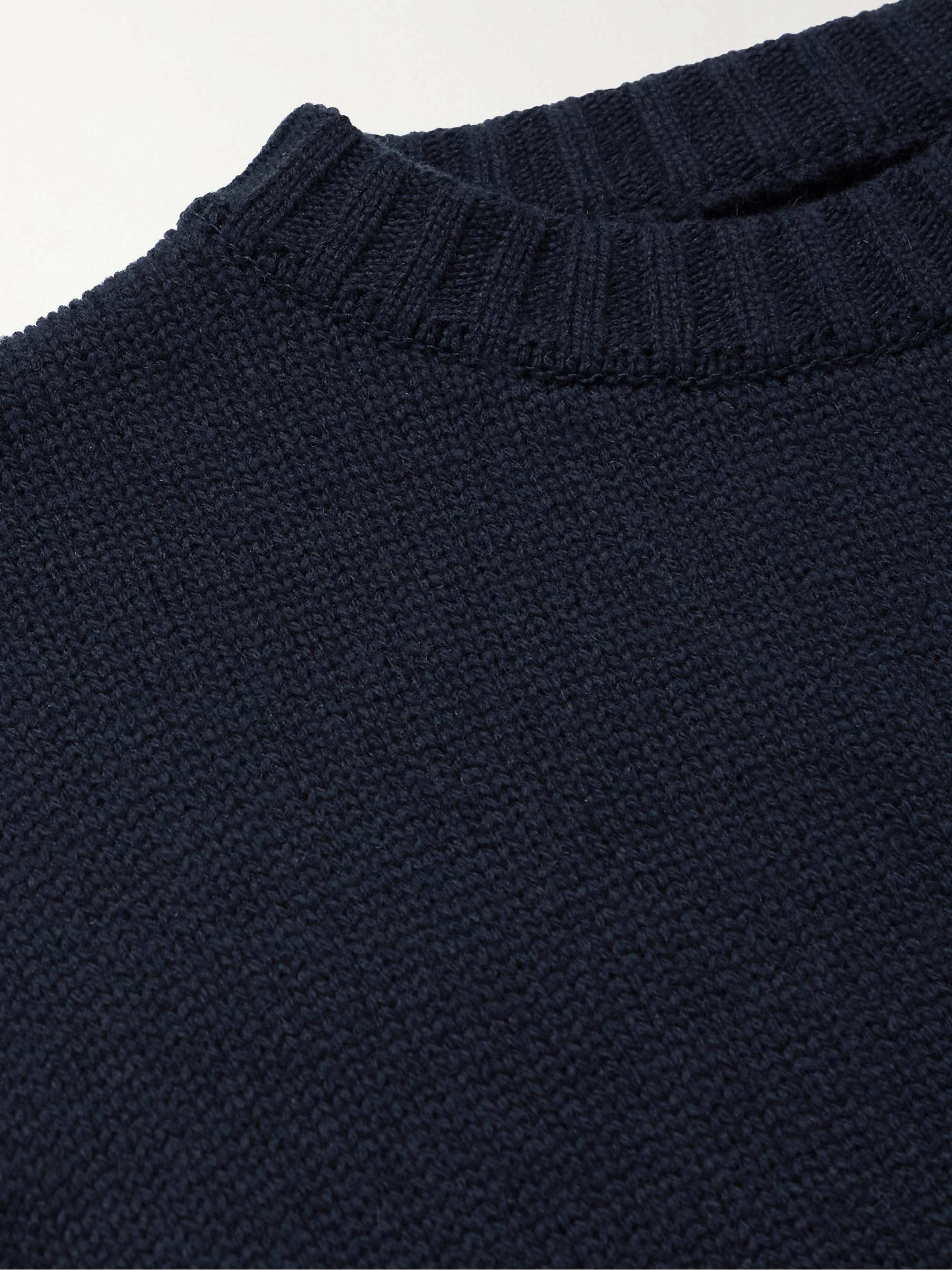 ANONYMOUS ISM Slim-Fit Striped Wool Sweater