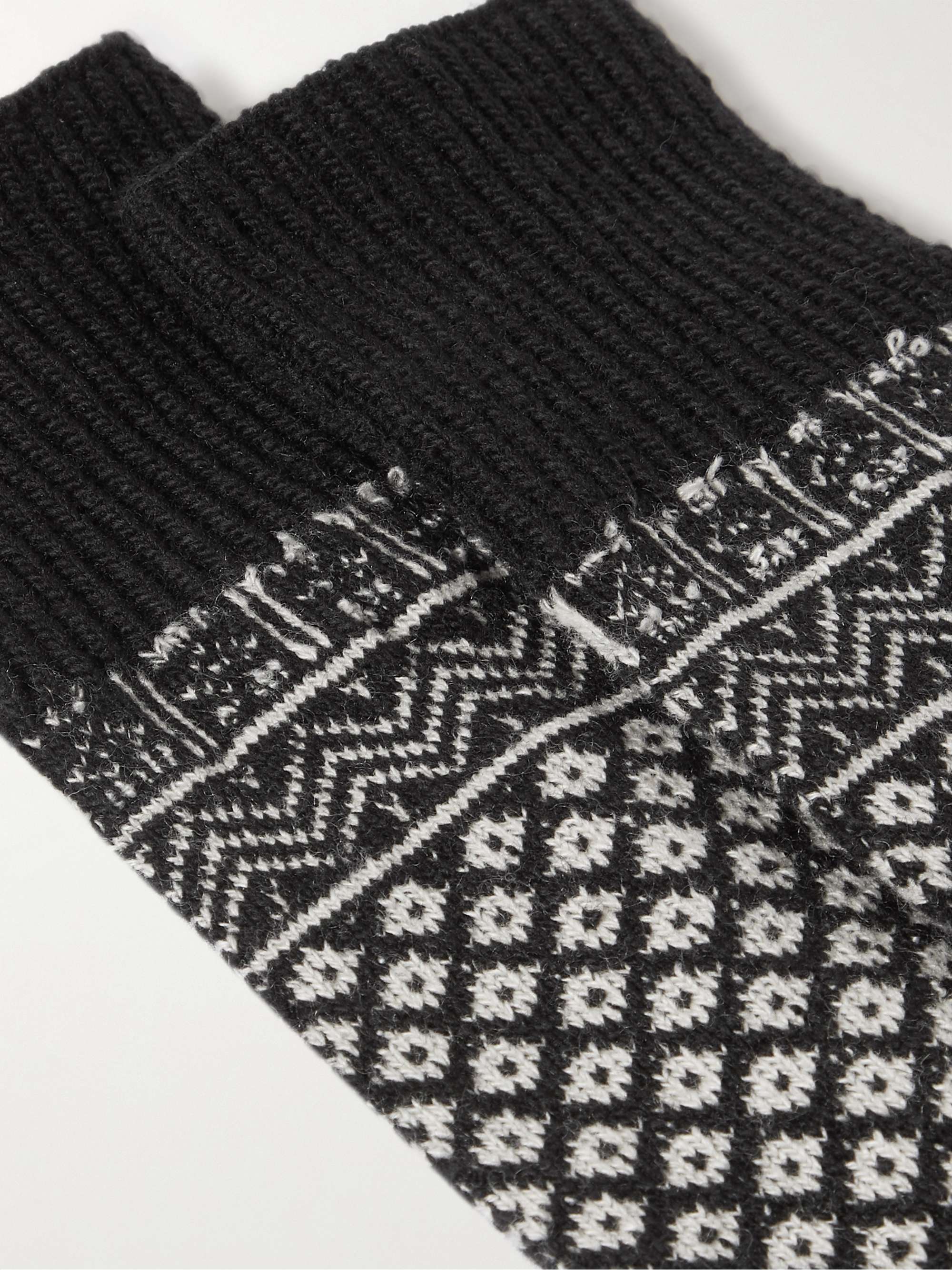 ANONYMOUS ISM Jacquard-Knit Socks